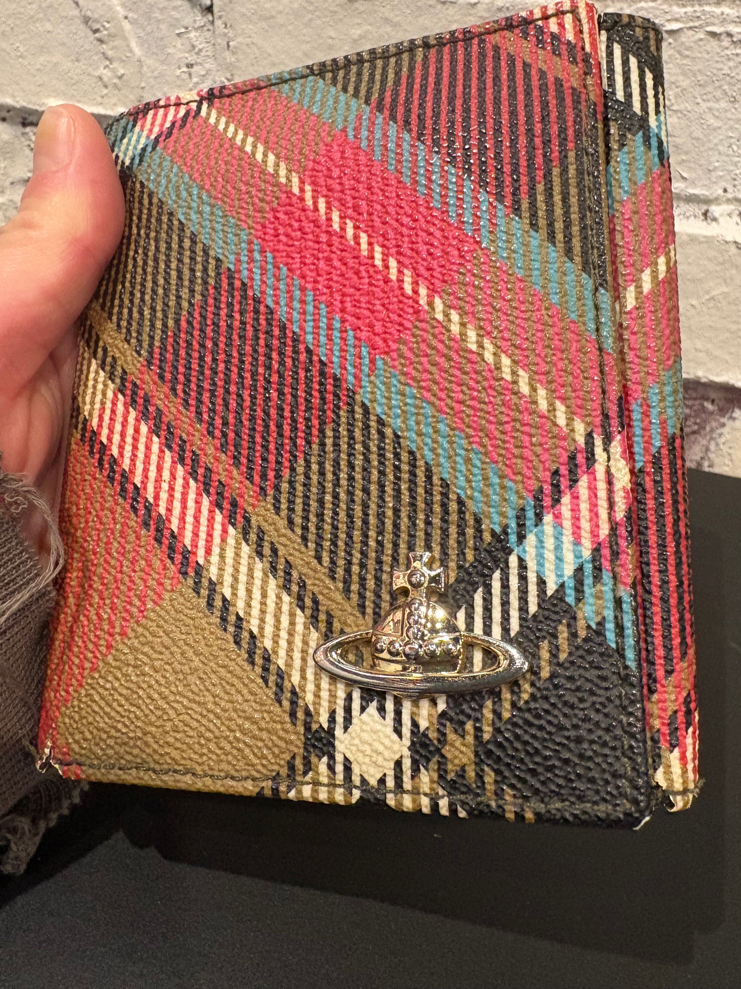 Vivienne Westwood Plaid Orb Wallet