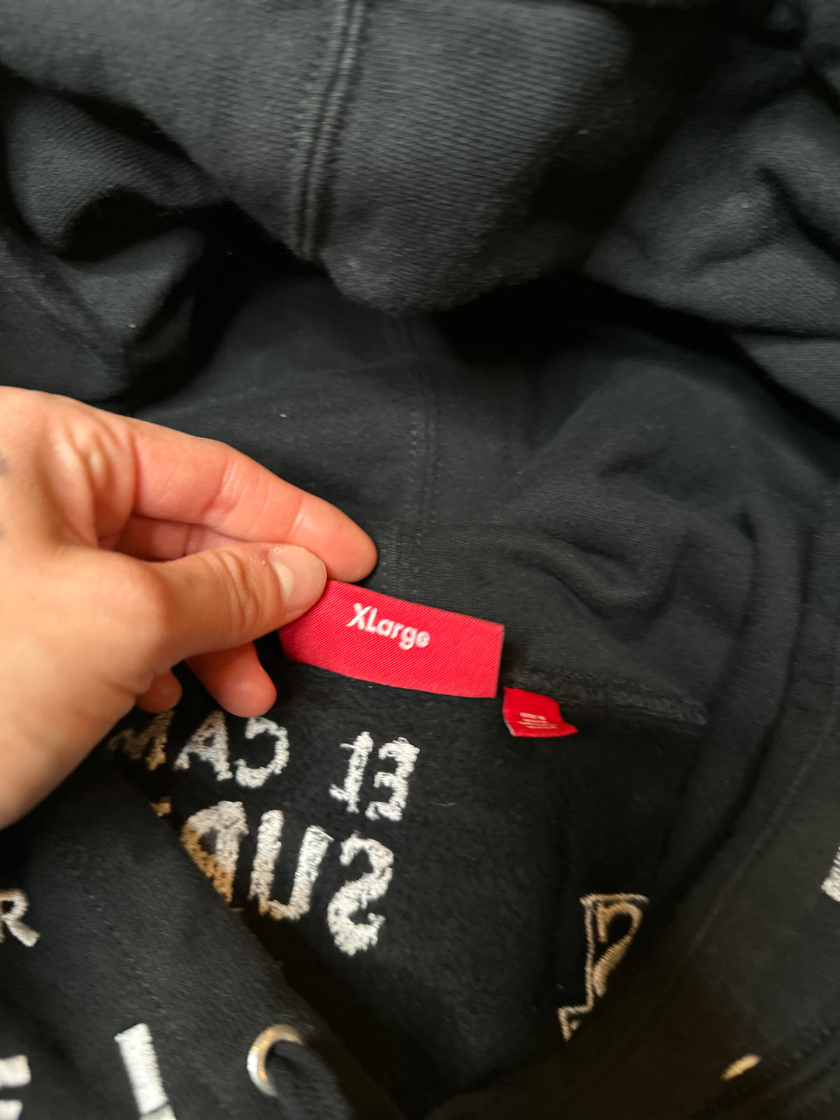 Supreme Too Deadly Hoodie Size XL
