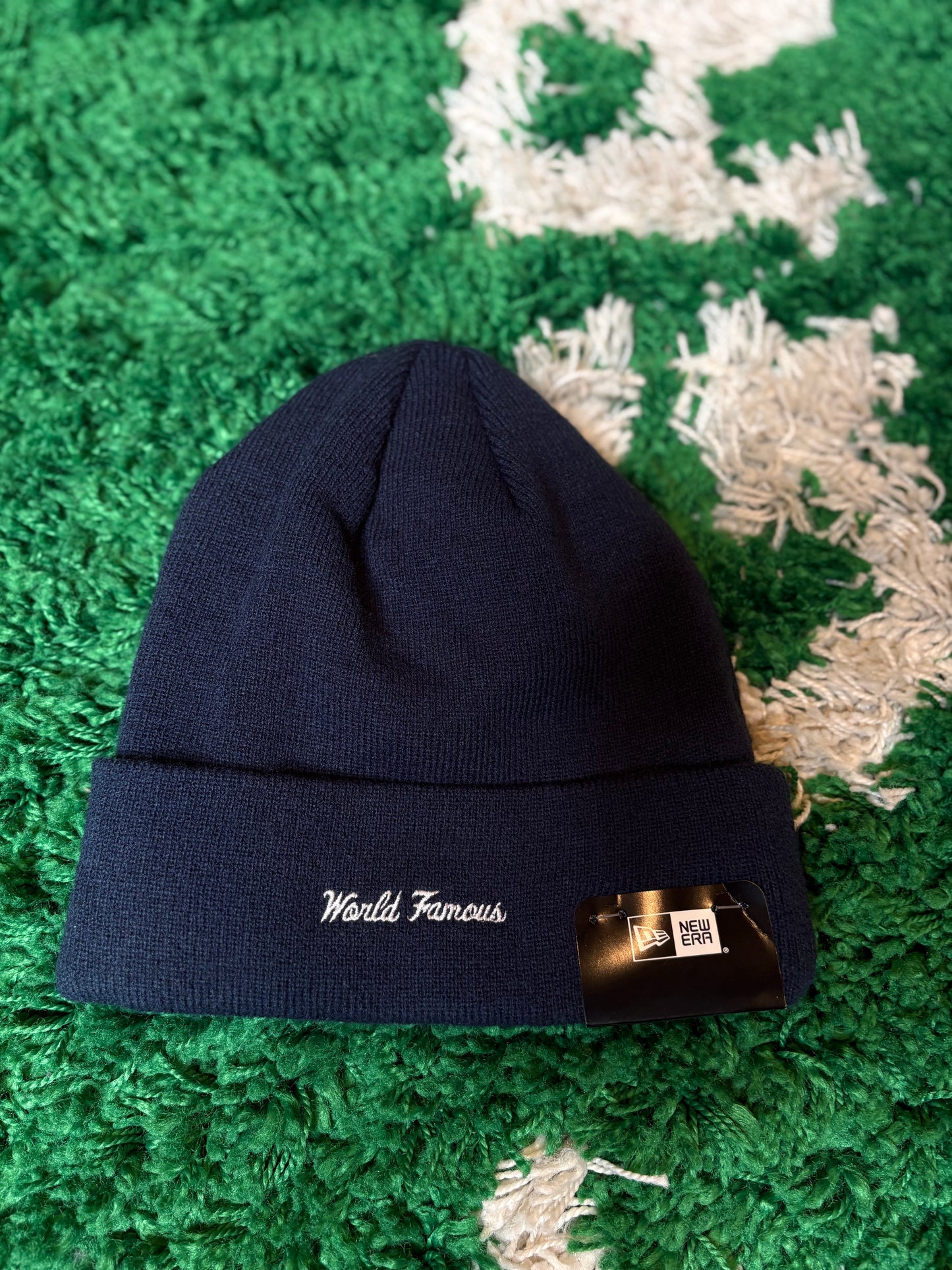 Supreme Box Logo Beanie Navy DS