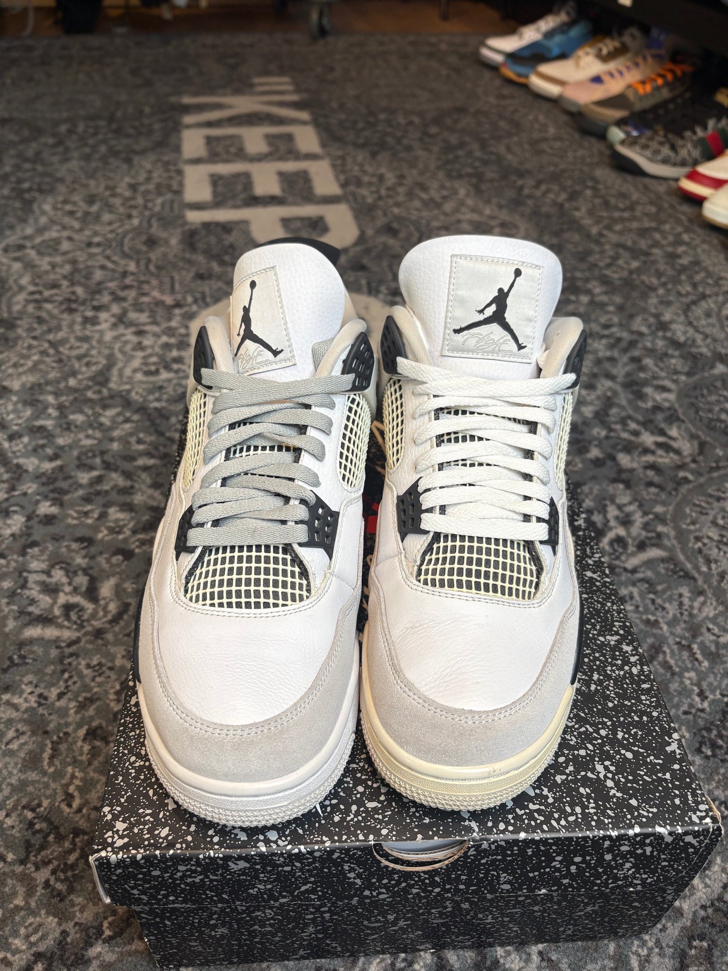 Jordan 4 Retro “Military Black” Clean Og Size 12