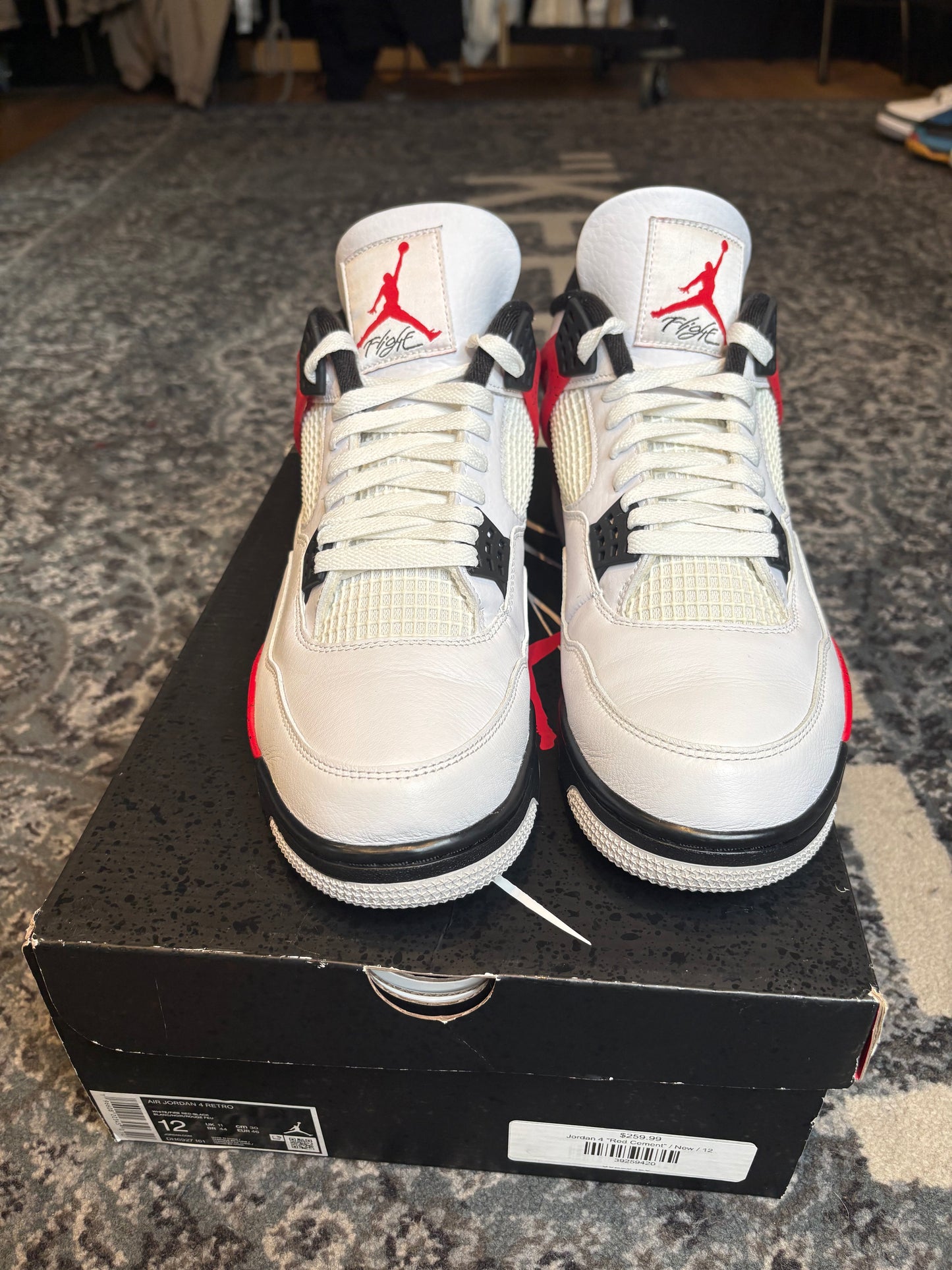 Jordan 4 Retro “Red Cement” Clean Og Size 12