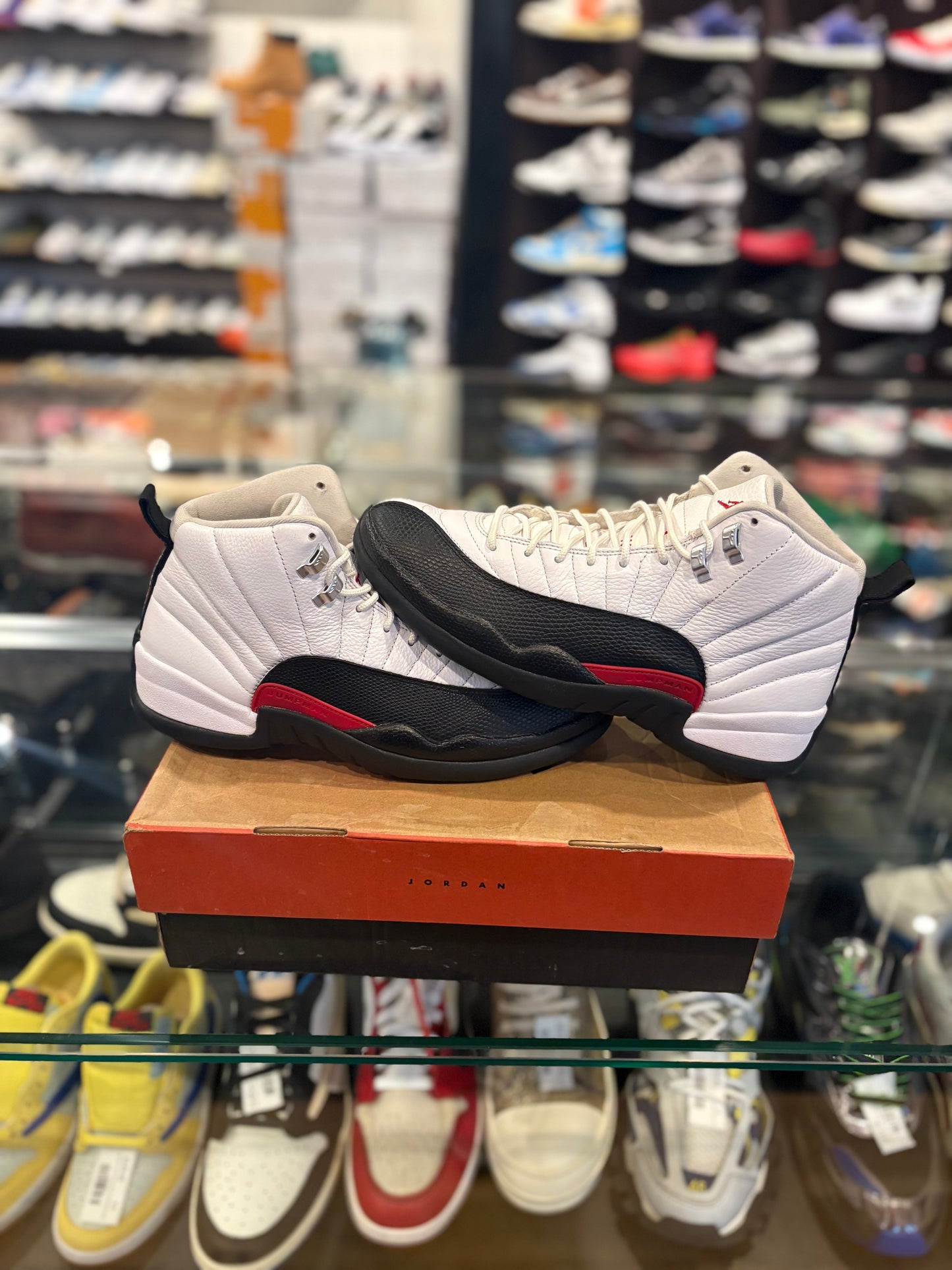 Jordan 12 ‘Taxi Flip’ Clean Used OG Box