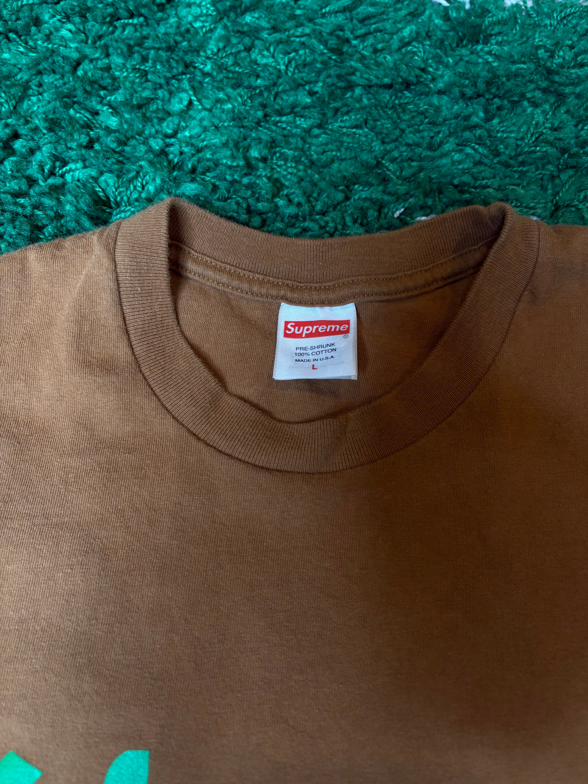 Supreme Arabic Tee Brown Size Large