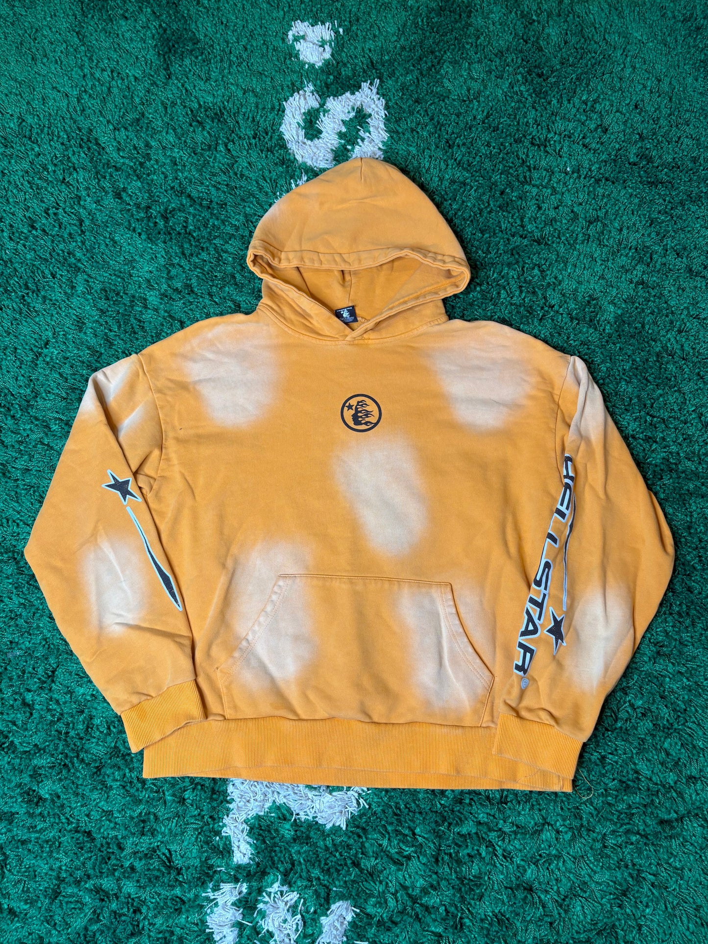 Hellstar Hoodie Orange Size Large
