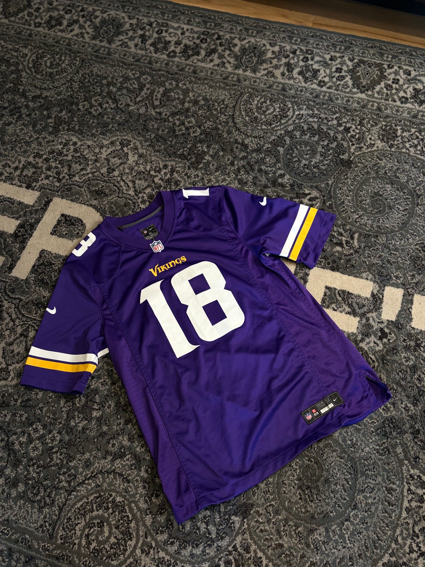 Vikings Jefferson Jersey Size Medium