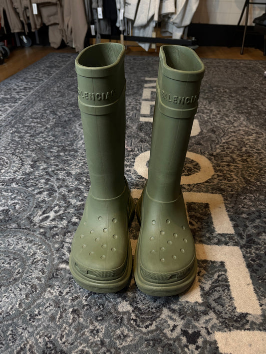 Balenciaga Croc Boot Green Clean Nb Size 9(42 EU)