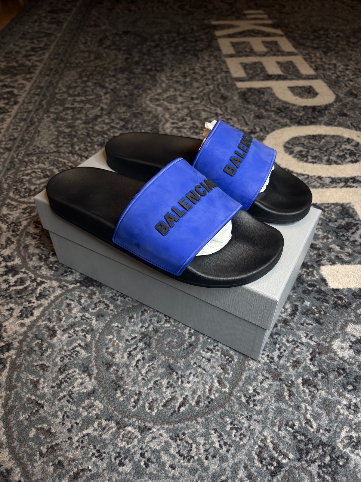 Balenciaga Slides “Blue” Vnds Og Size 11(44 EU)