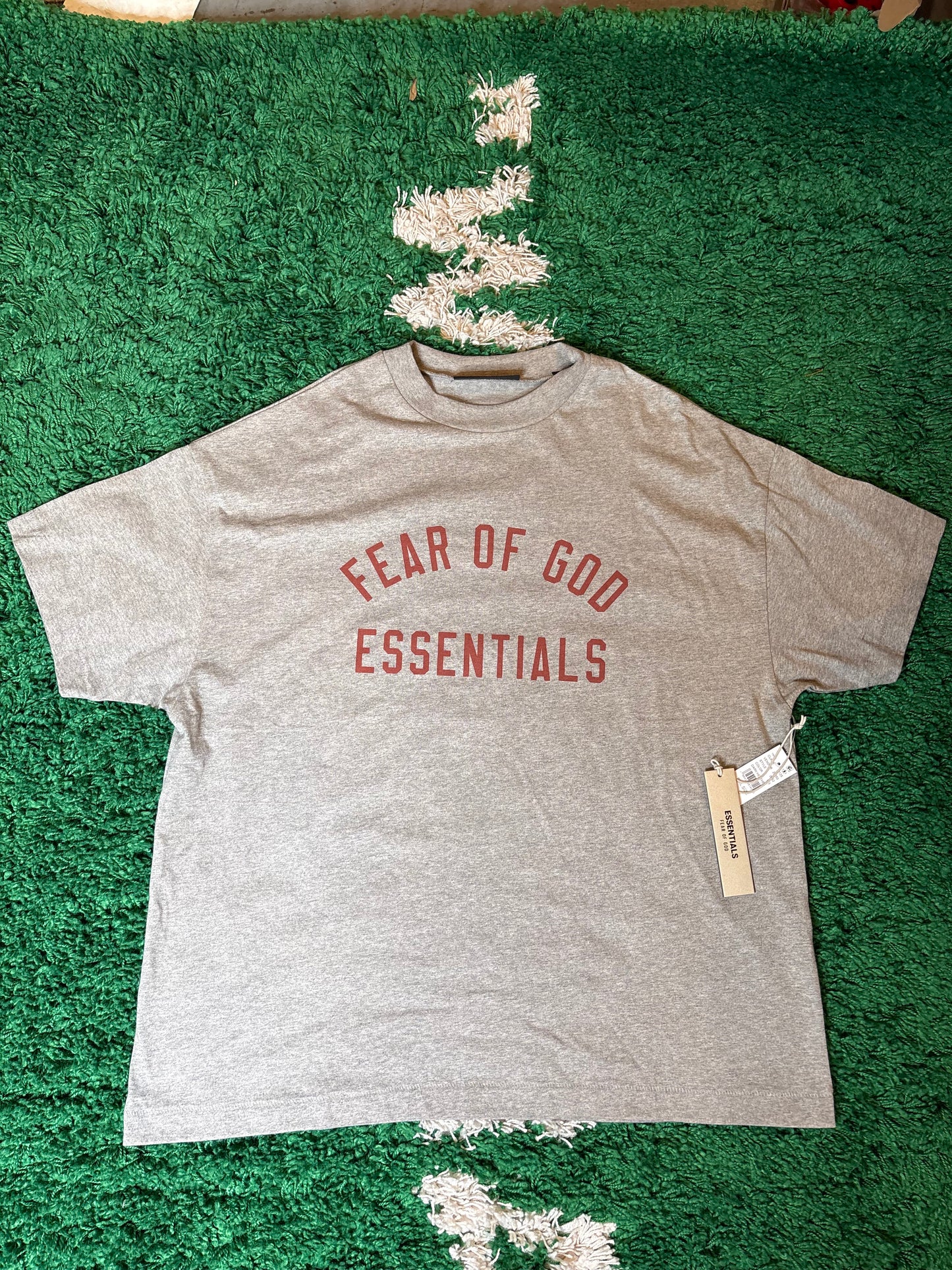 FOG Essentials Tee Gray Red DS Size Small