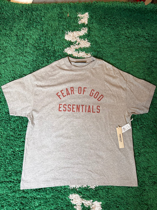 FOG Essentials Tee Gray Red DS Size Small