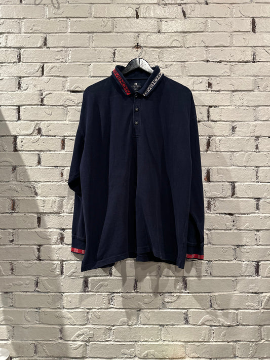 Givenchy L/S Polo Blue Size 3X