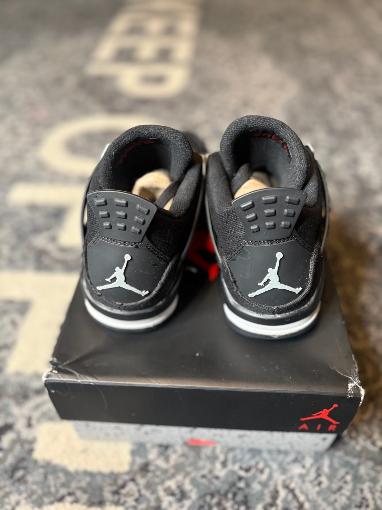 Jordan 4 Retro “Black Canvas” CLEAN OG SIZE 6.5