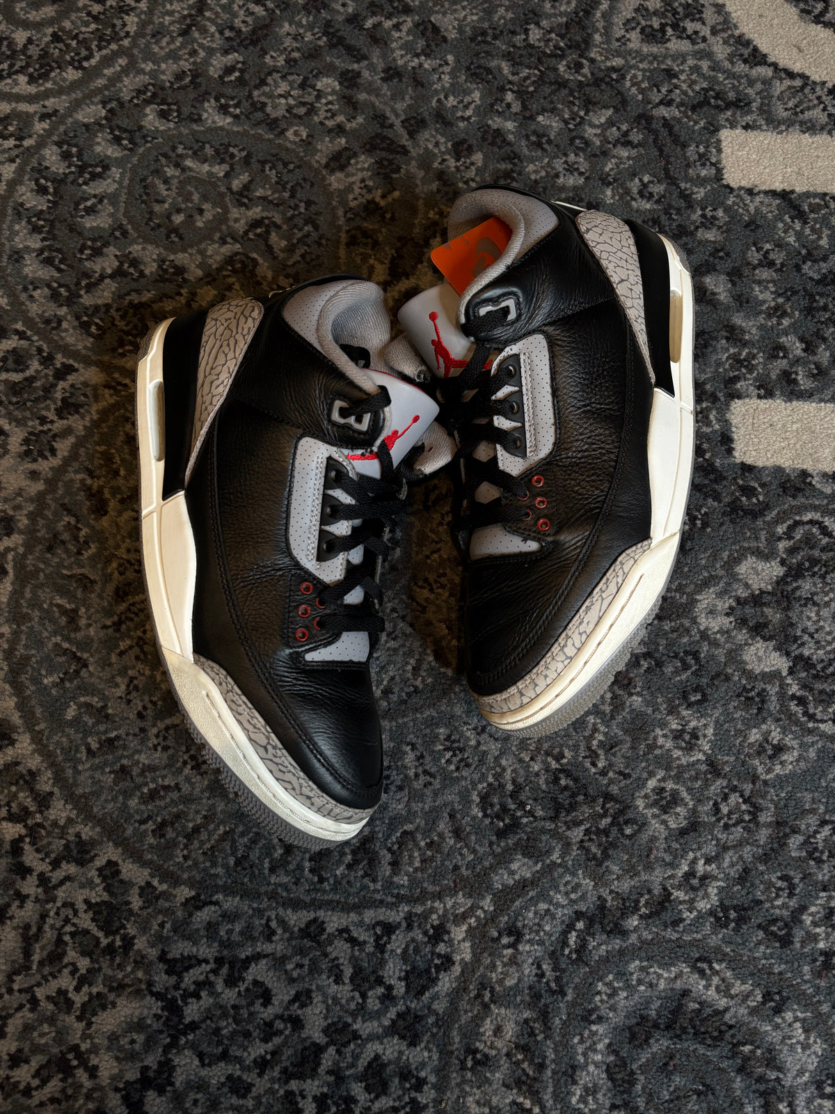 Jordan 3 Retro “Black Cement” Po Rb Size 10.5