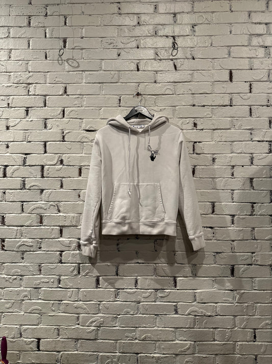 Off White Diagonal multi color zip hoodie S