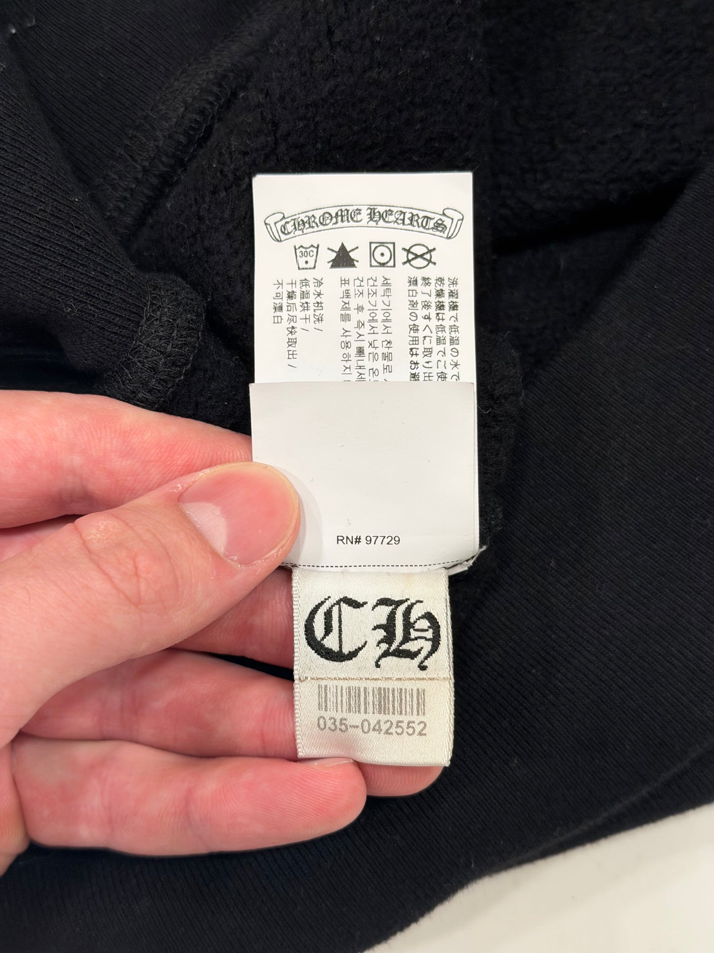Chrome Hearts Sweat Tee Black Embroidered Size Medium
