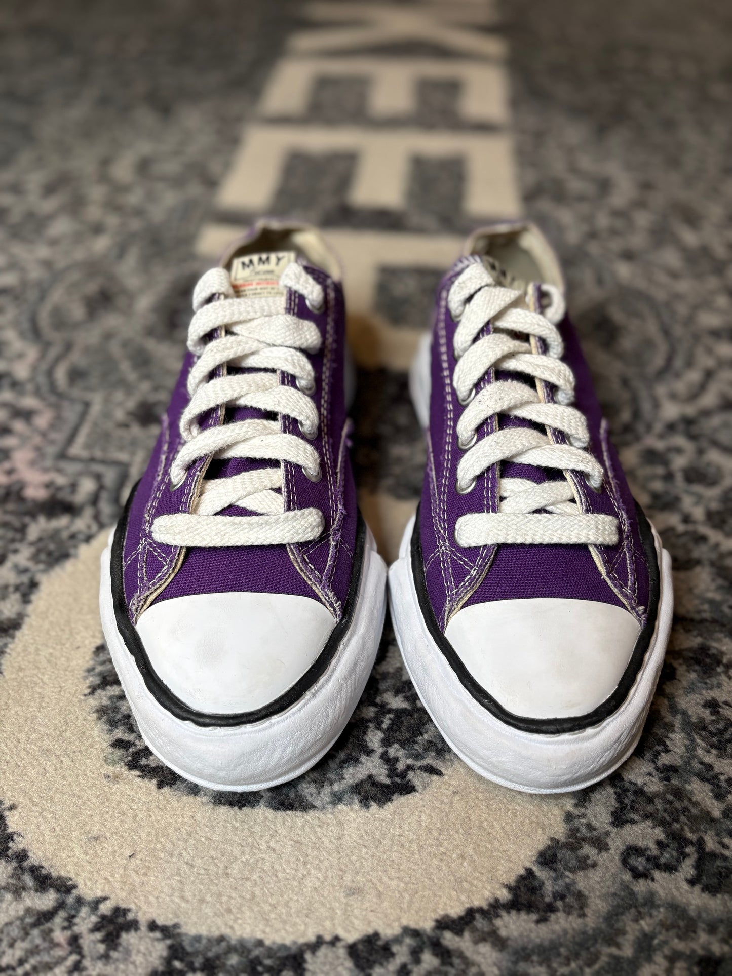 Maison Mihara Yasuhiro Peterson Og Sole Canvas Low “Purple” Clean Nb Size 11(44 EU)