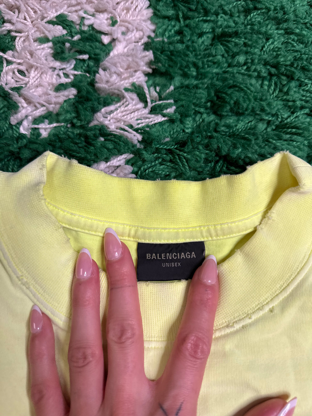 Balenciaga Yellow Tape Tee Size XL