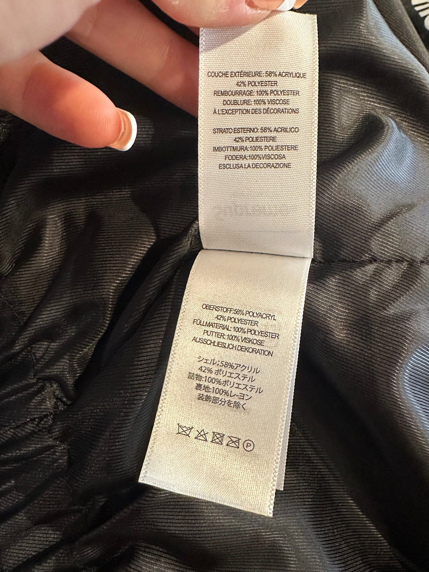 Supreme Black Faux Fur Hooded Jacket Size Medium