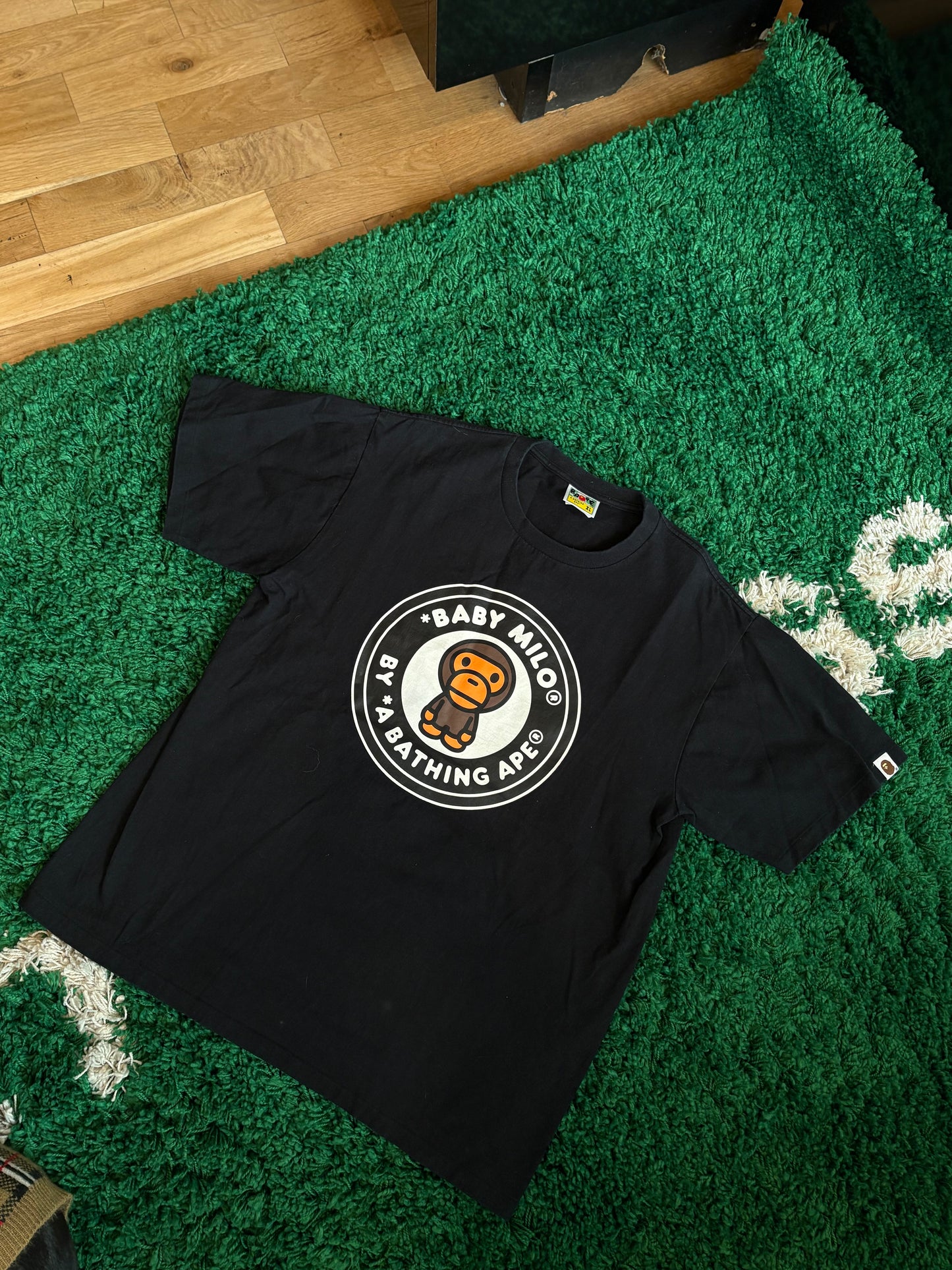 Bape Baby Milo Tee Black Size XL