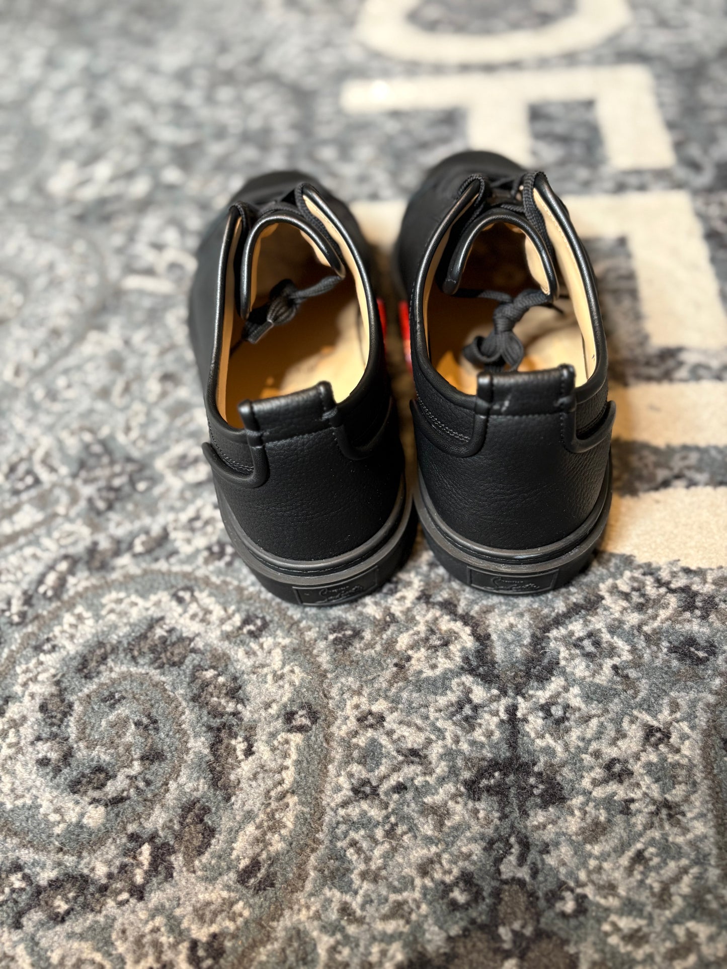 Christian Louboutin “Black Adolon Junior Leather” Clean Nb Size 13.5(46.5 EU)