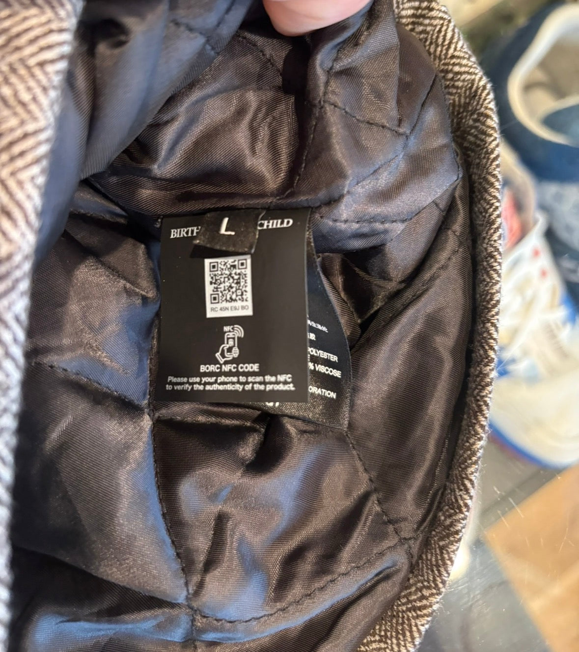 Birth Of Royal Child ‘Pearl rhinestone’ zip-up jacket Size L