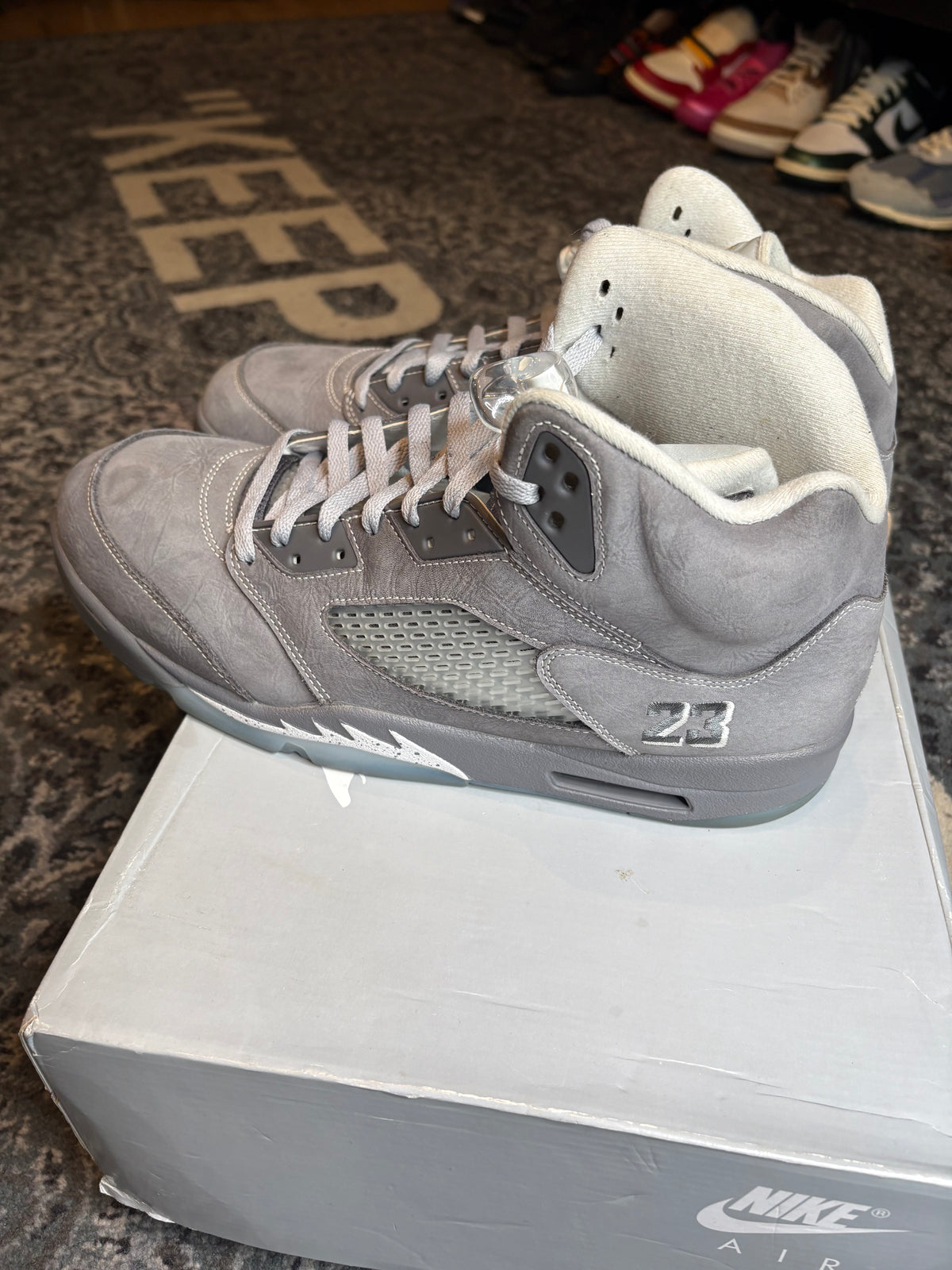 Jordan 5 Retro “Wolf Grey” Clean Og Size 14