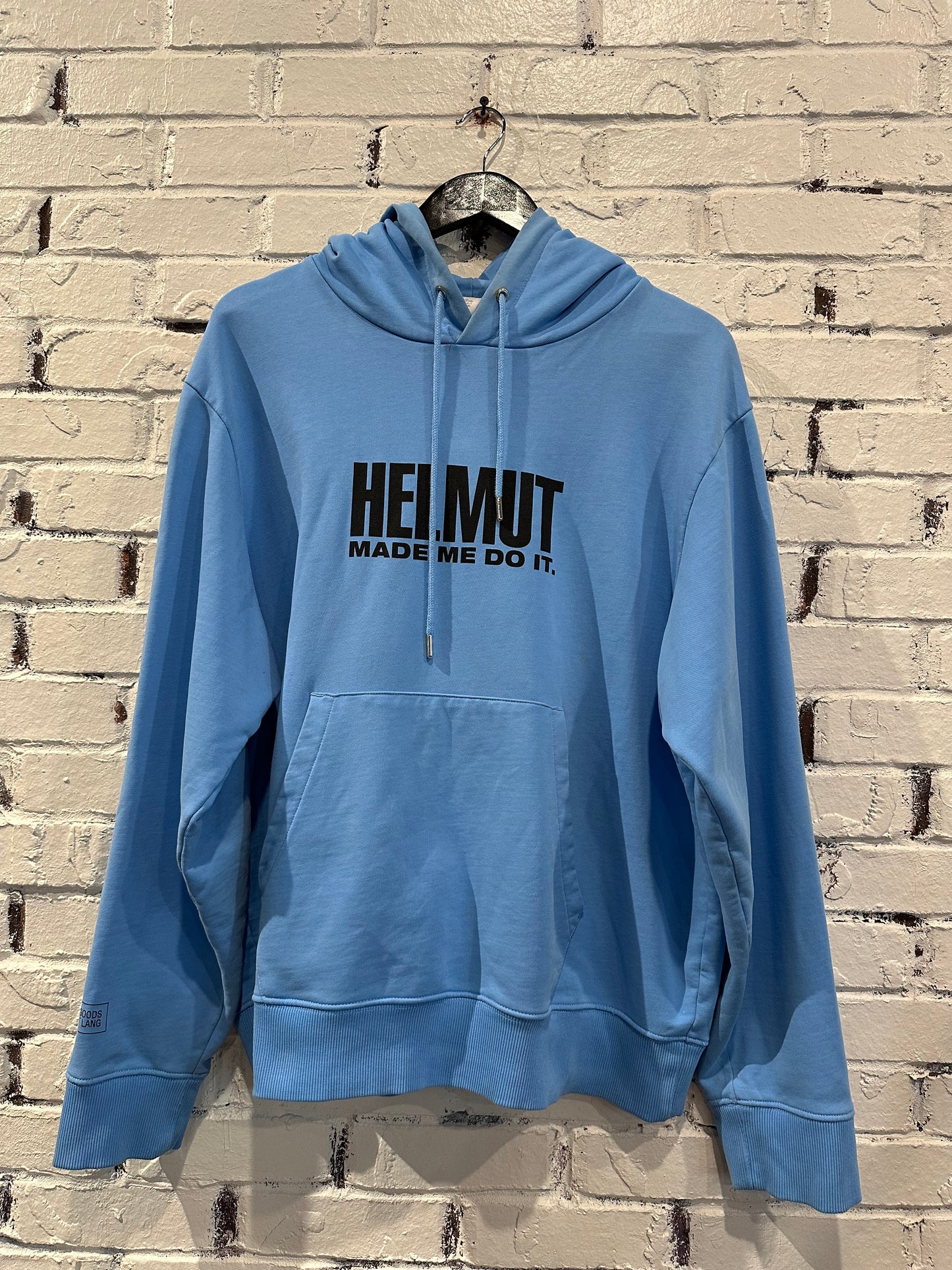 Helmut Lang Blue Hoodie Sz. L Clean