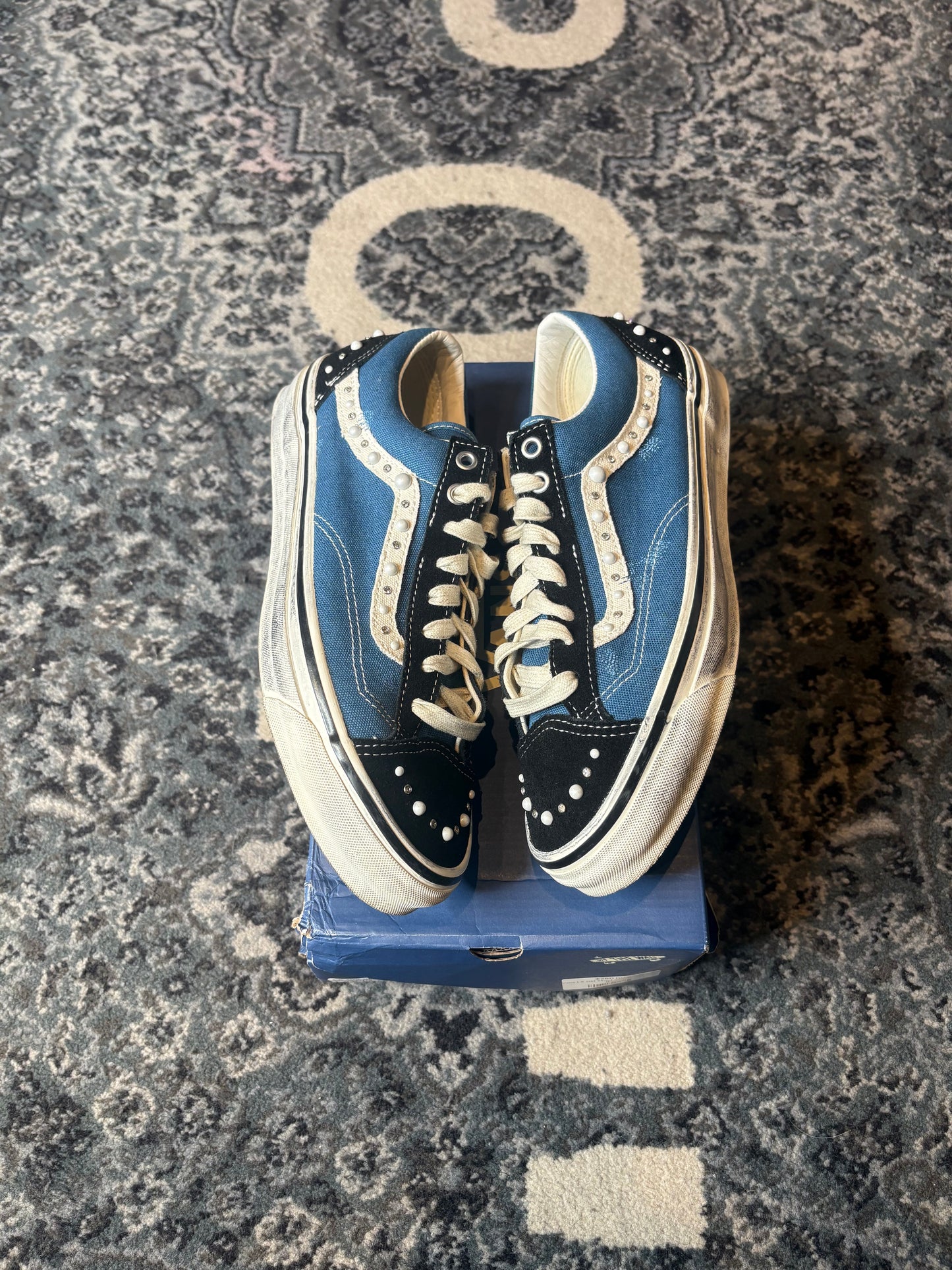 Vans Lx Old Skool 36 “Pearlized Pack Black Navy” Clean Og Size 9.5