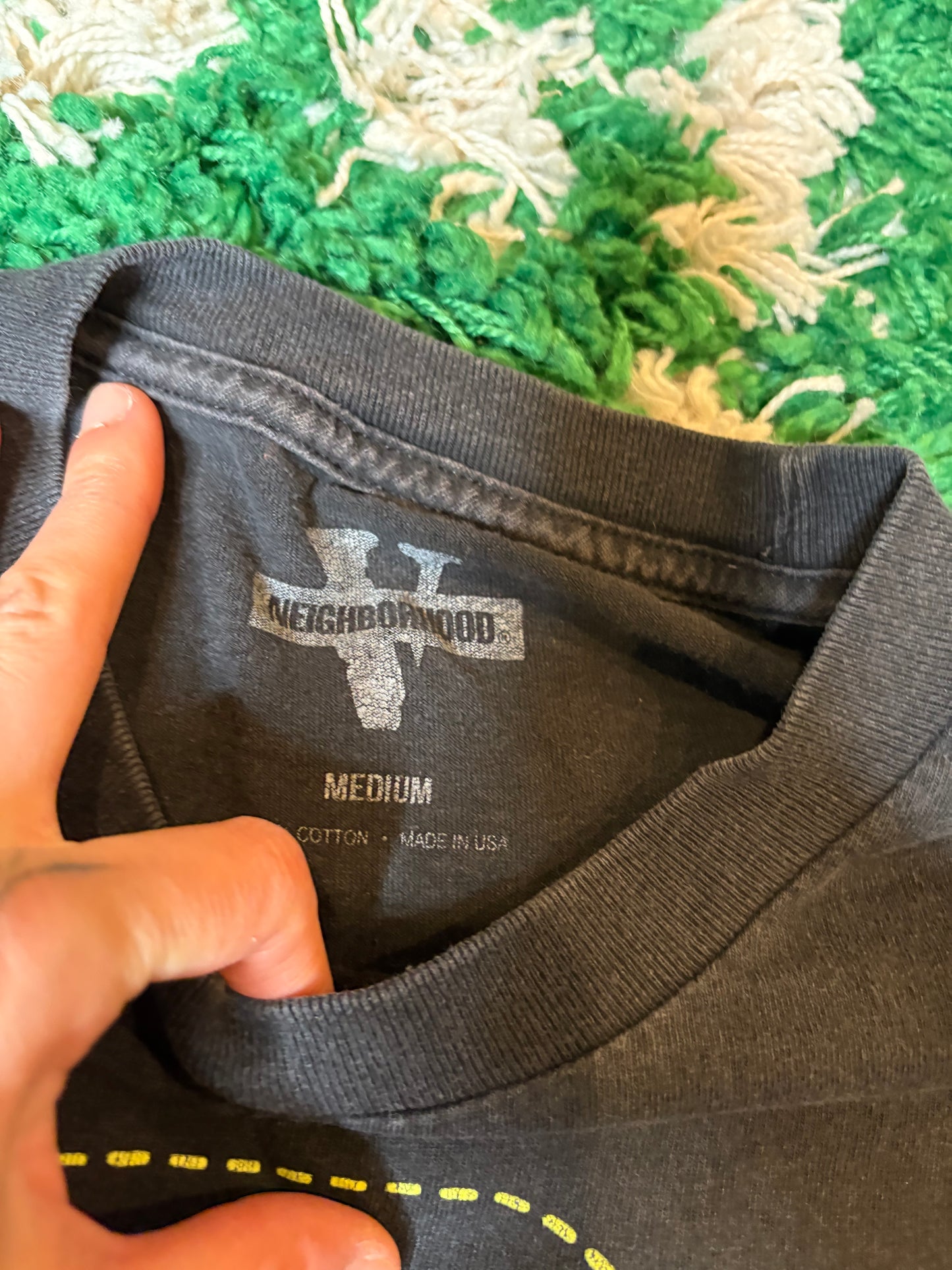 Vlone Neighborhood Tee Black Size Medium