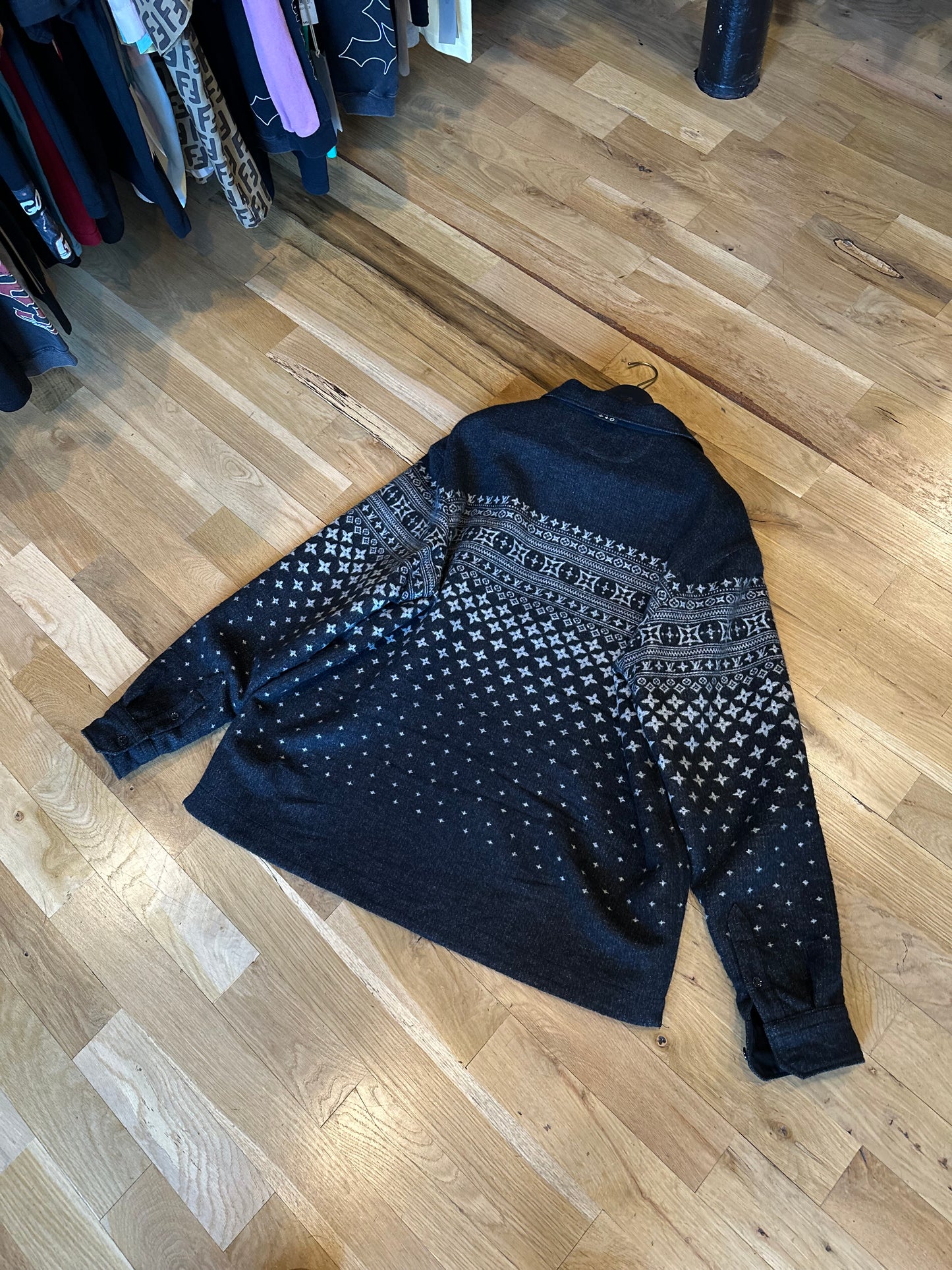 Louis Vuitton Cashmere Monogram Jacket Size 4L