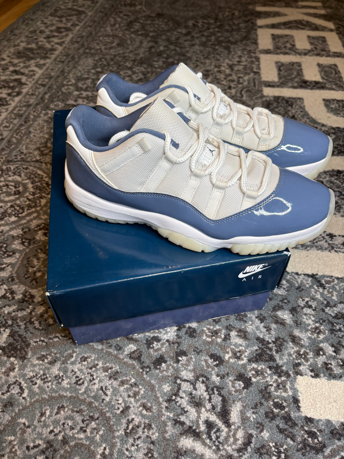 Jordan 11 Retro Low “Diffused Blue” Clean Og Size 11.5