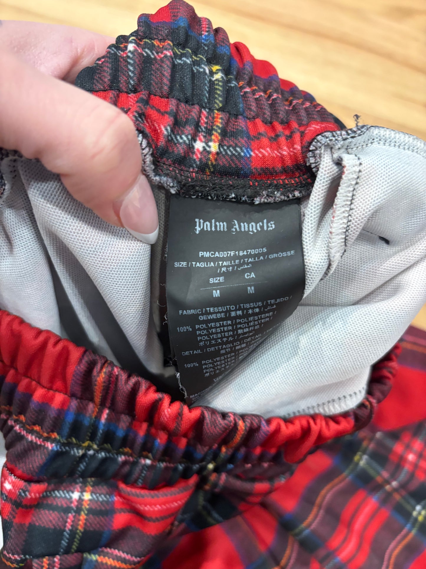 Palm Angels Plaid Pants Size Medium