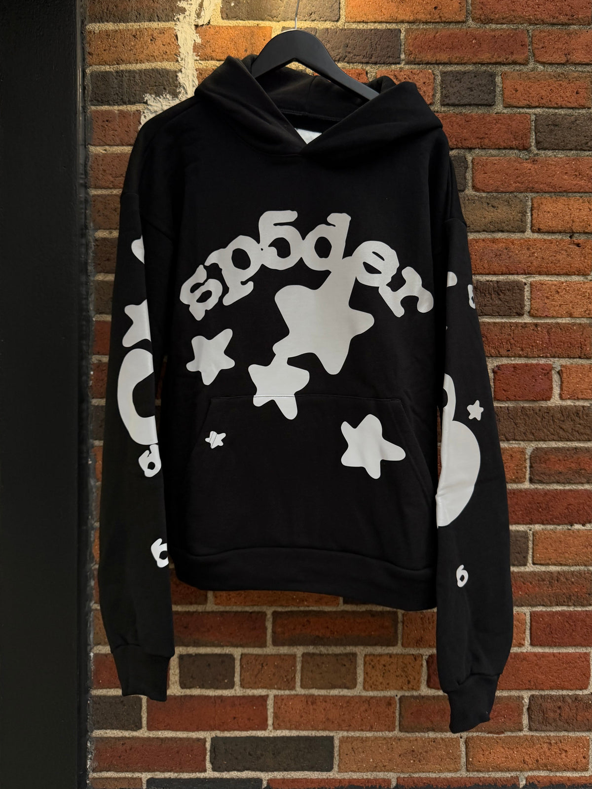 Sp5der Black 3m Reflective Hoodie DS