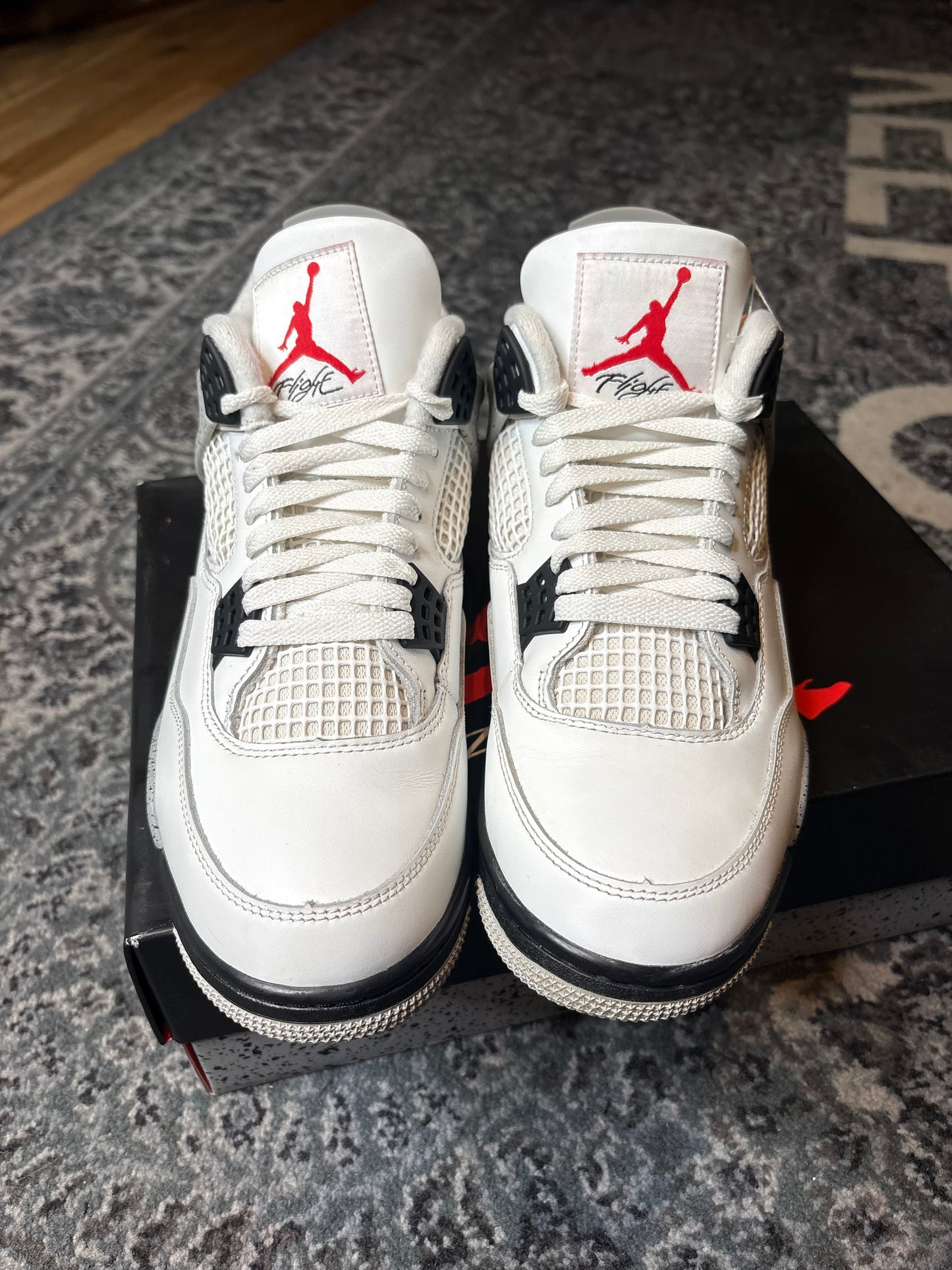 Jordan 4 Retro “White Cement” Clean Og Size 10