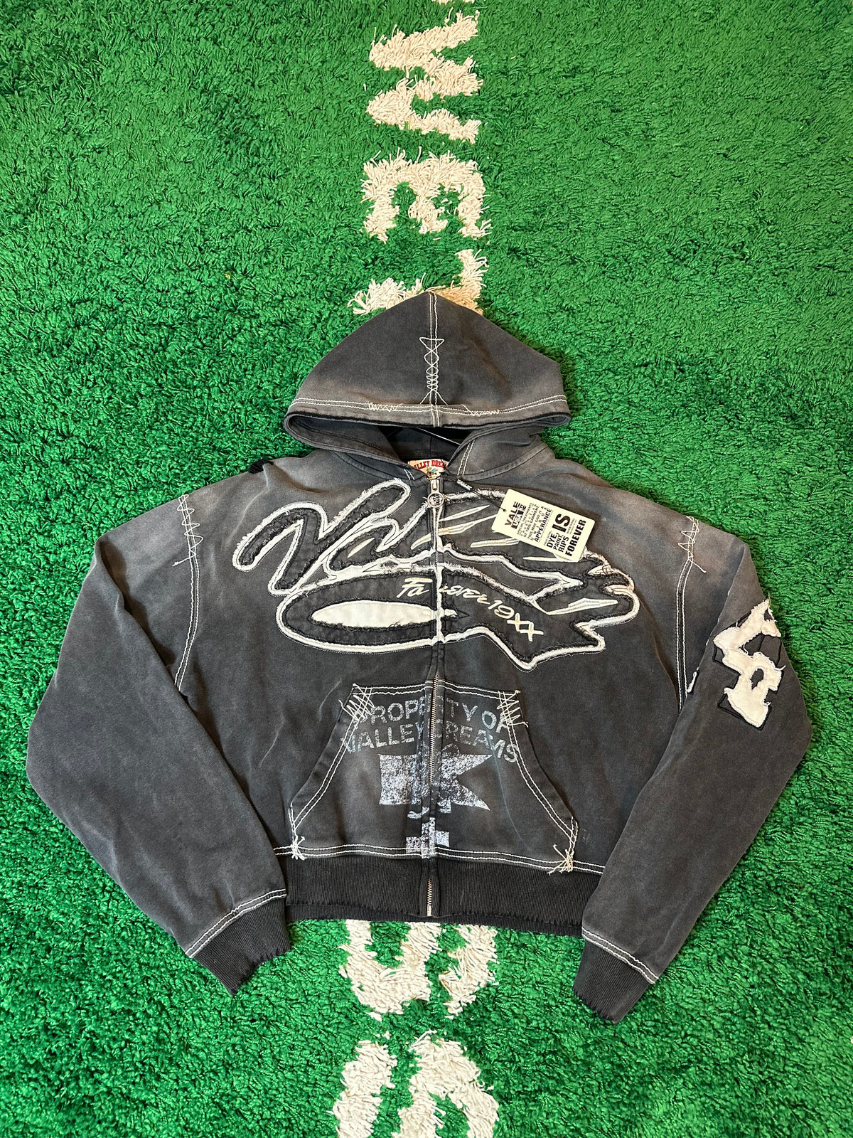 Vale Zip Hoodie Gray DS Size XL