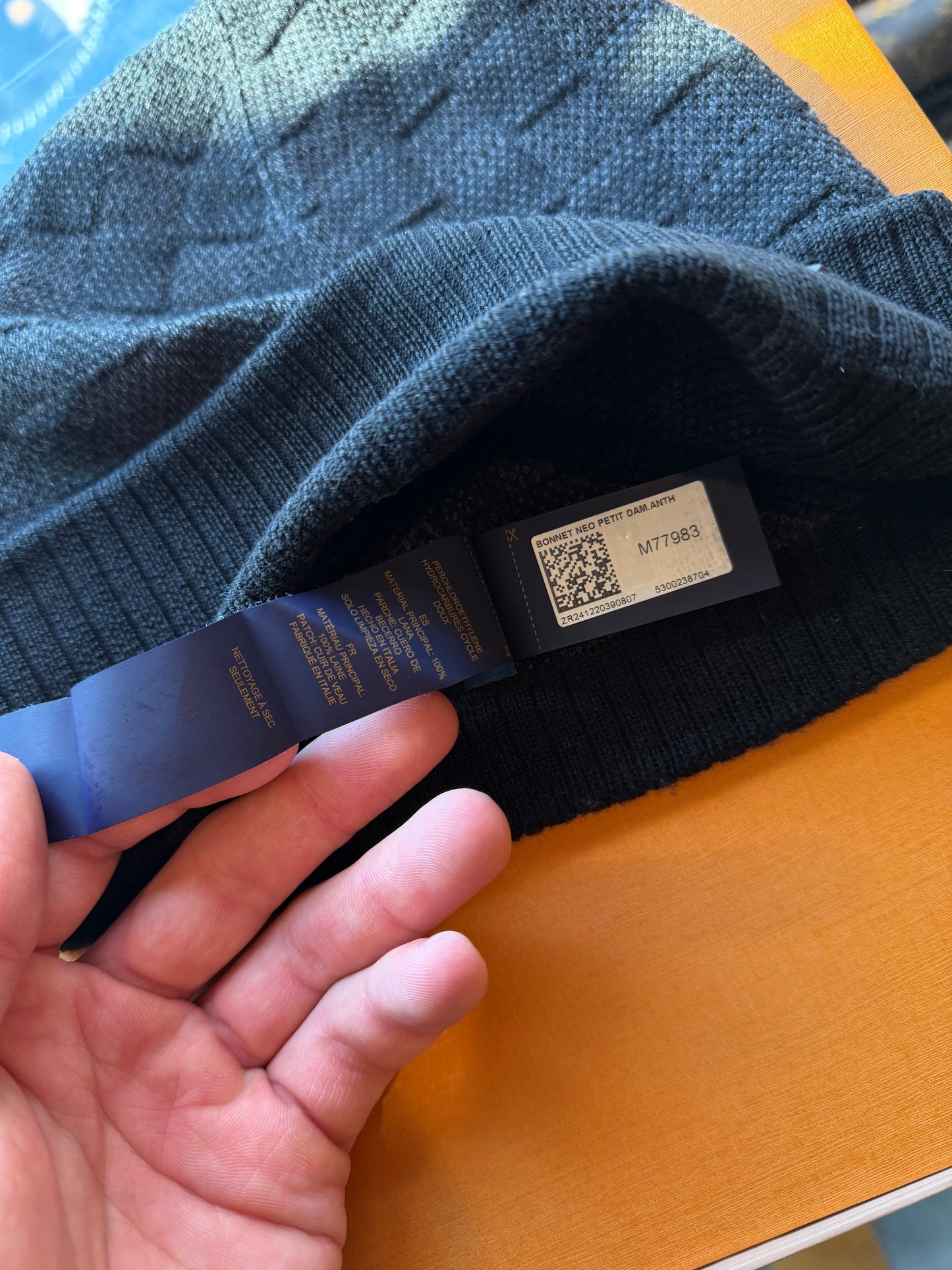 Louis Vuitton Néo Petit Damier Beanie ‘anthracite grey’