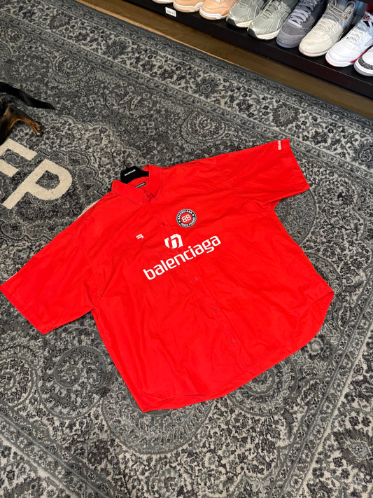 Balenciaga Button Down Red Size 44