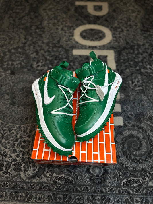 Off White X Nike AF1 Mid Pine Green DS OG Size 11