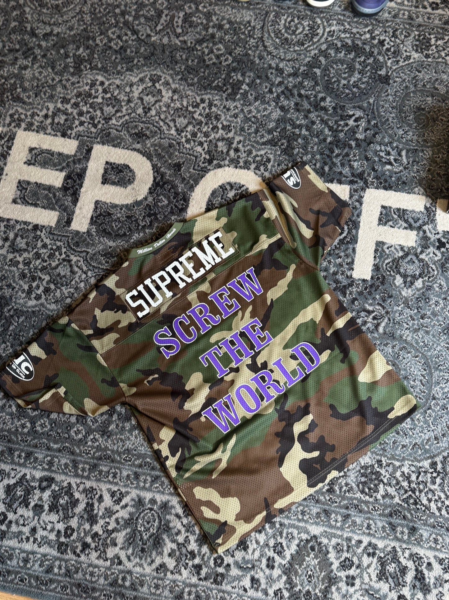 Supreme x DJ Screw Woodland Camo Jersey DS Size Medium