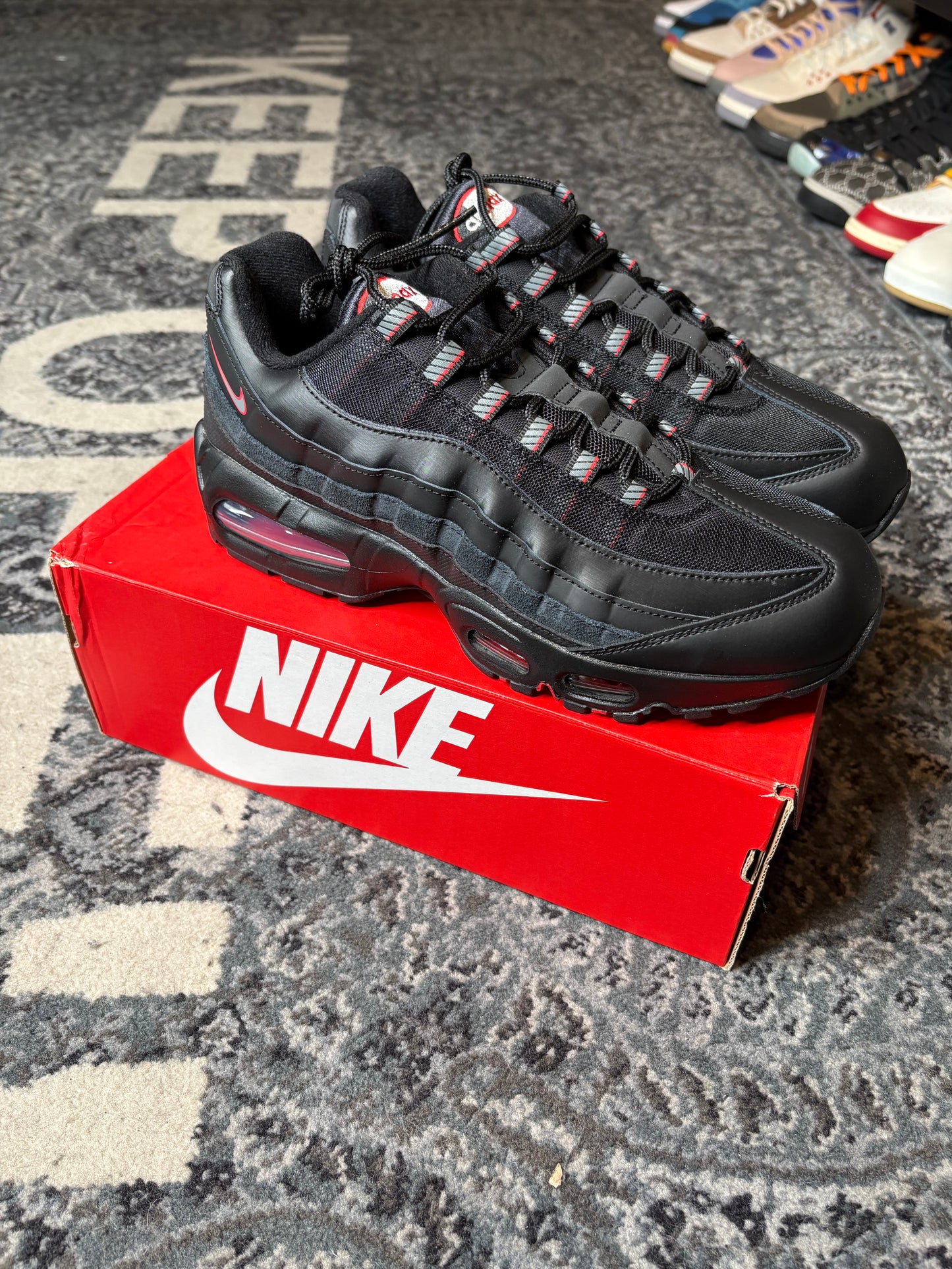 Nike Air Max 95 “Racing Pack Black University Red Ds Og Size 10.5