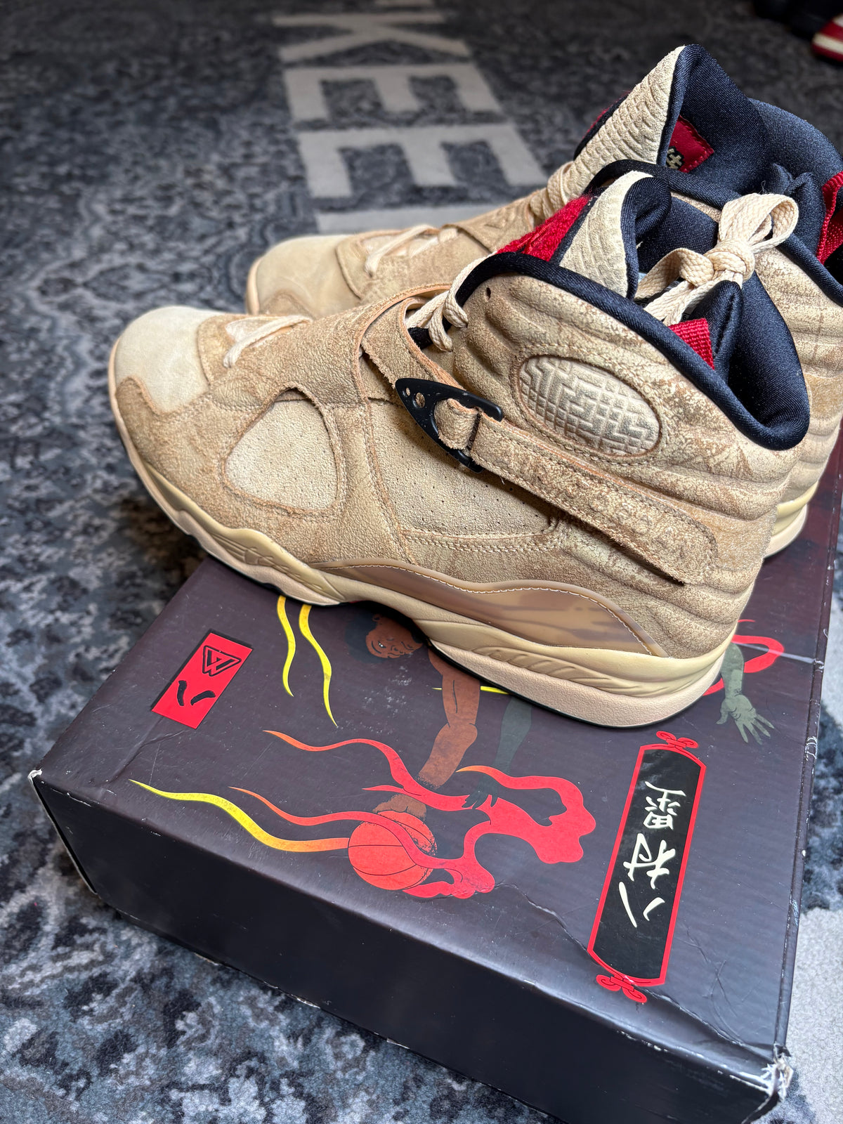 Jordan 8 Retro “Rui Hachimura Black Samurai” Clean Og Size 10.5