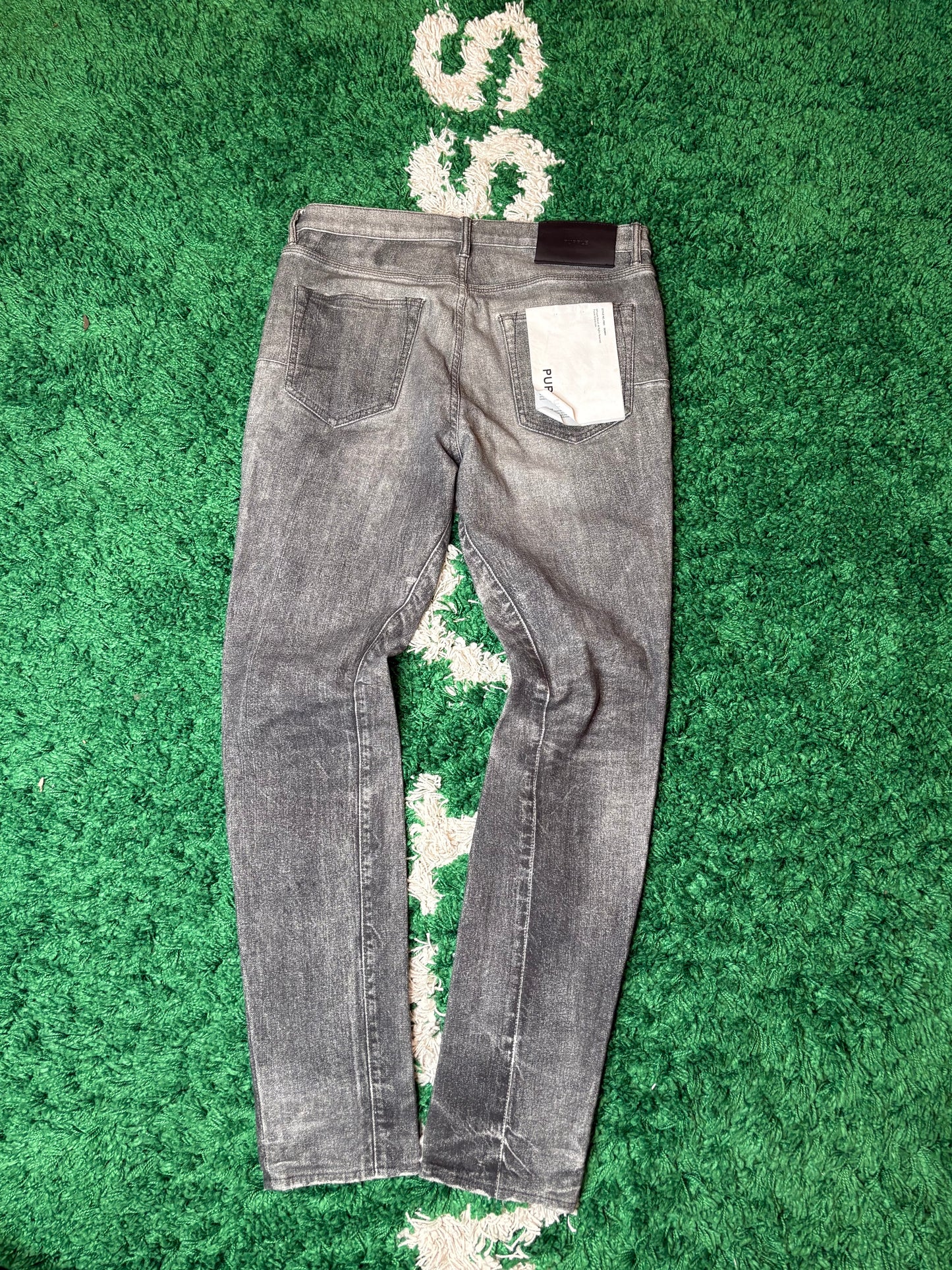 Purple Jeans Gray Bedazzled Size 34