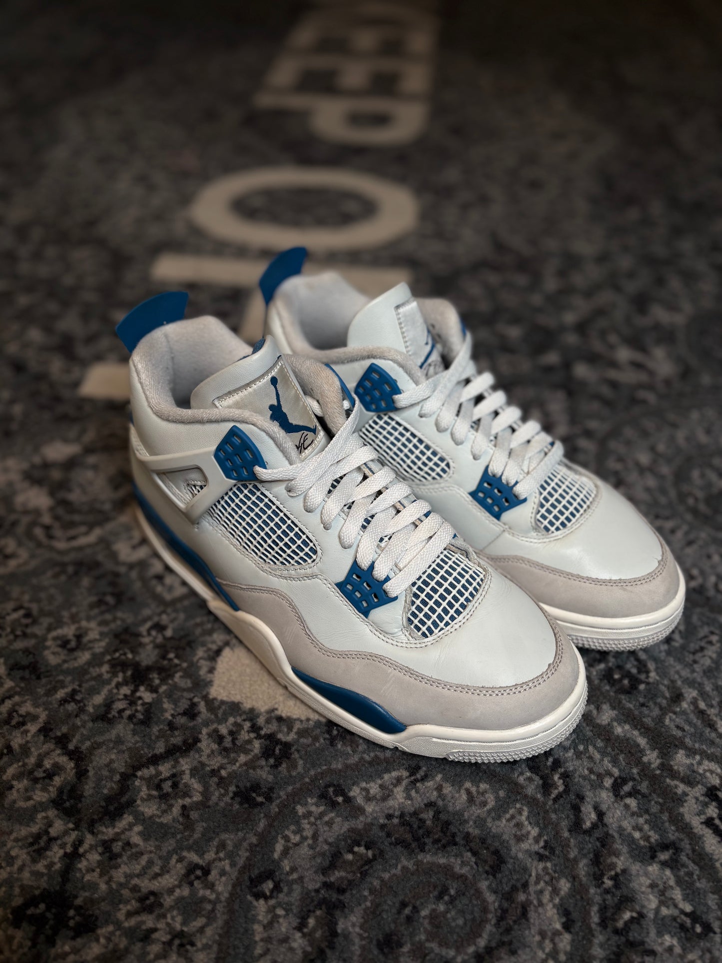 Jordan 4 Retro “Military Blue” PO NB SIZE 11.5