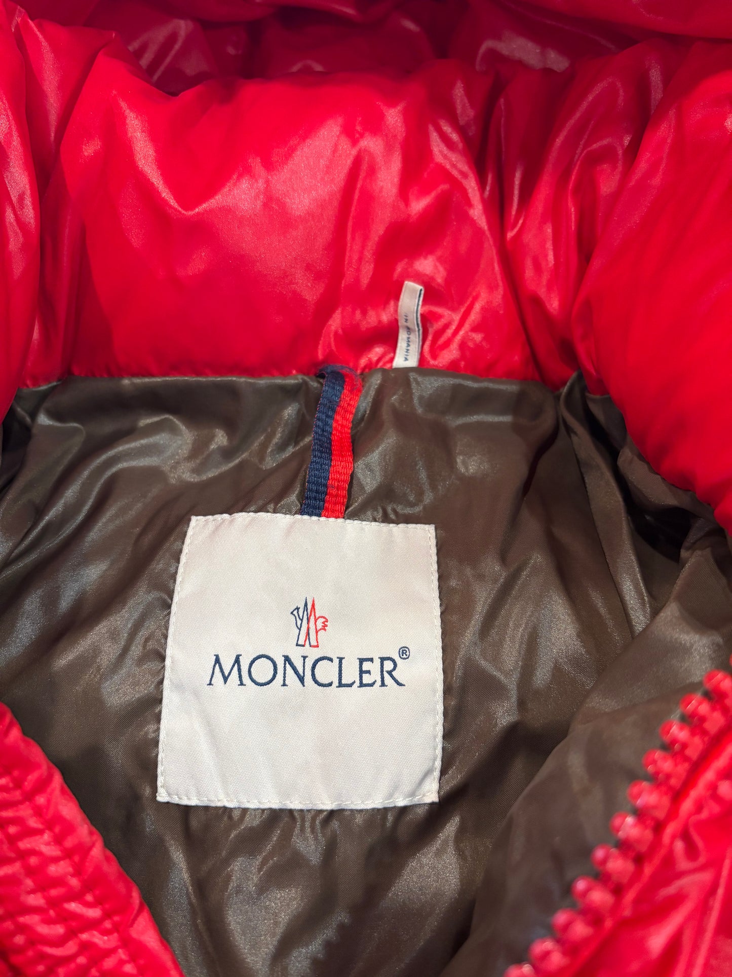 Moncler Red Puffer Size Medium