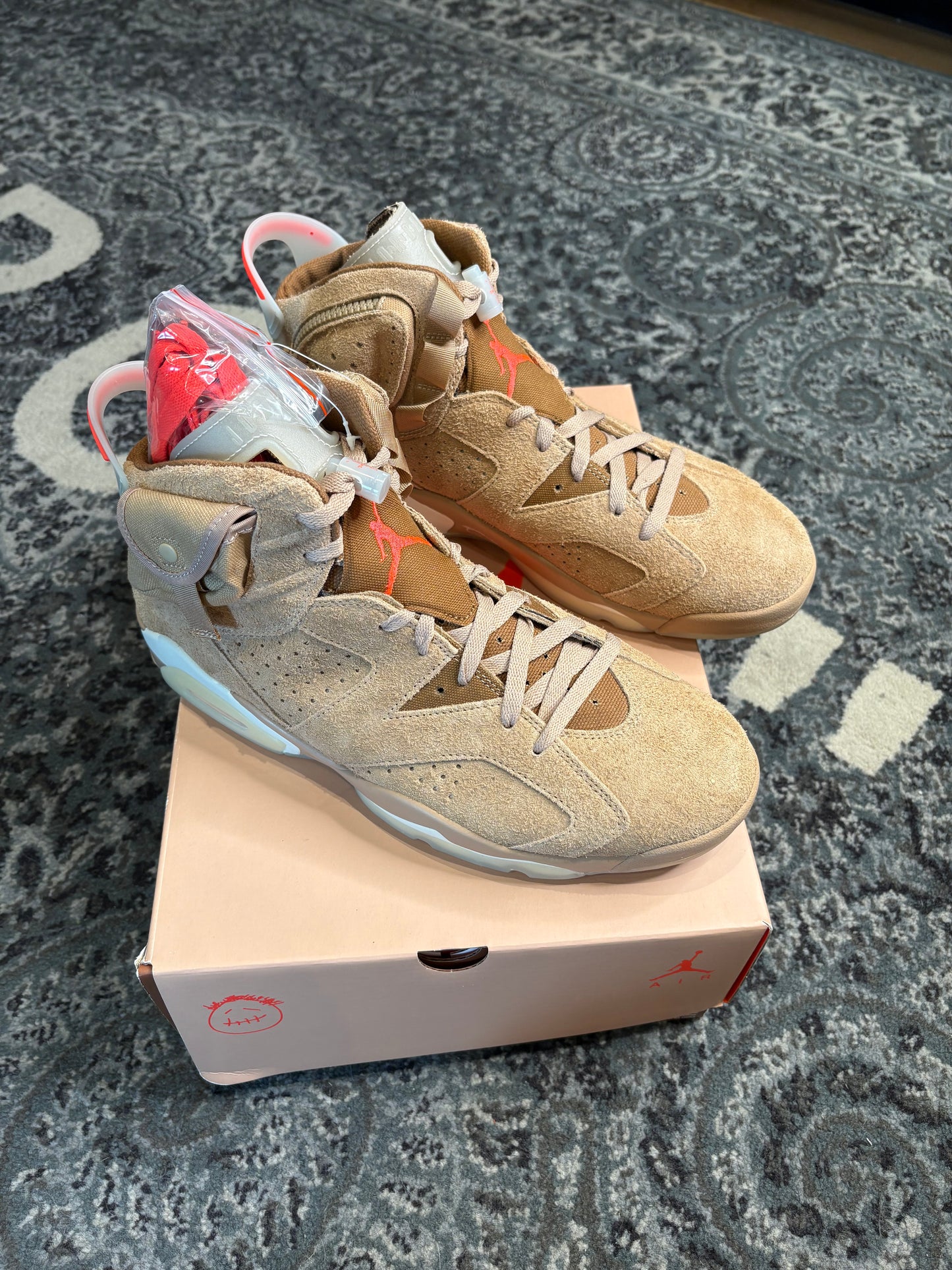 Jordan 6 Retro Travis Scott Khaki DS OG Size 12