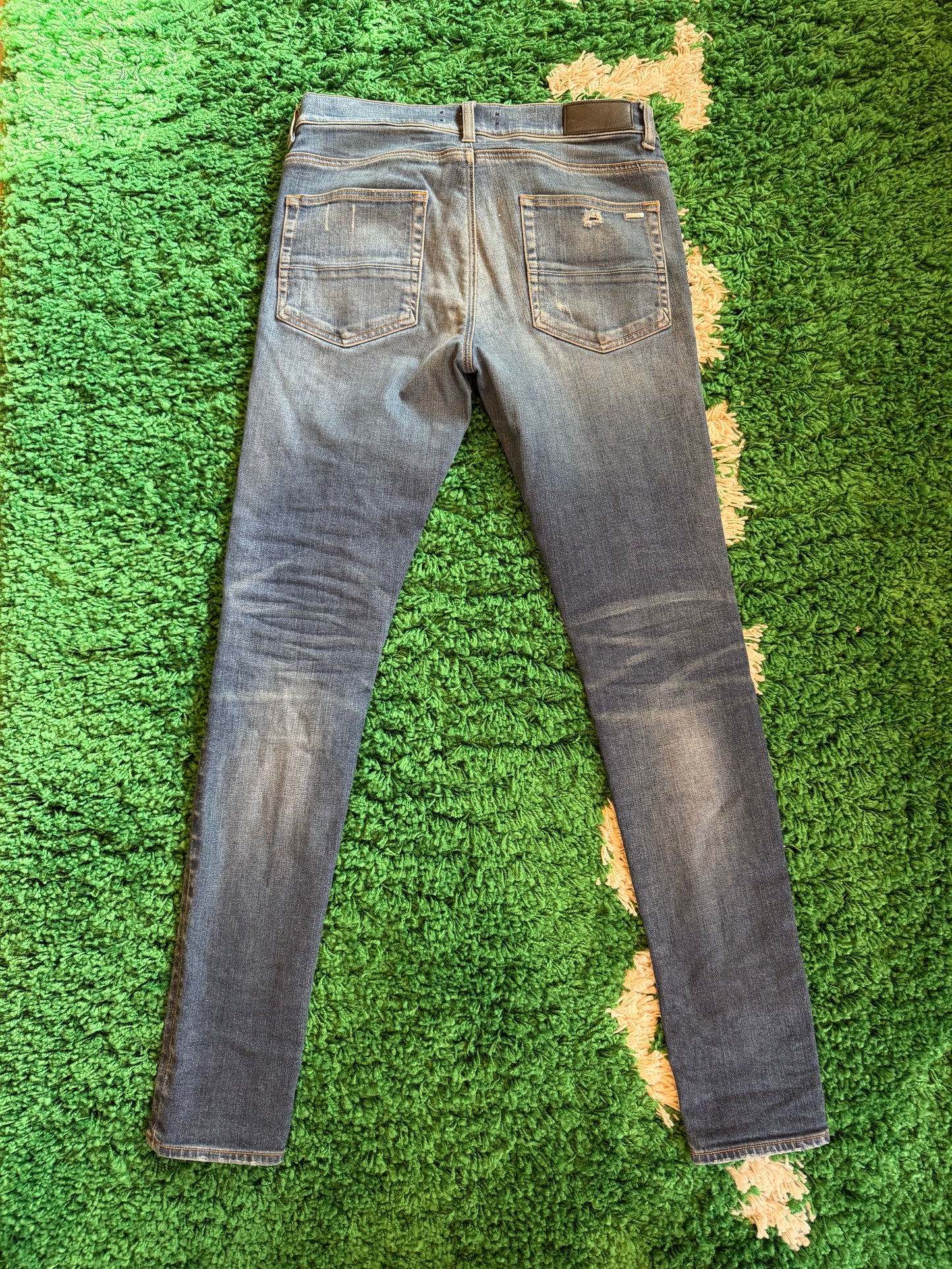 Amiri Jeans Distressed Black Patches Size 32