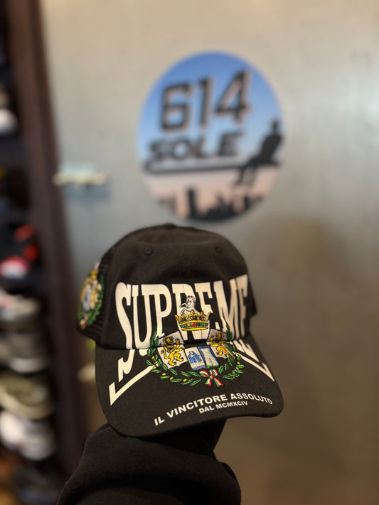 Supreme Black Emblem Hat DS