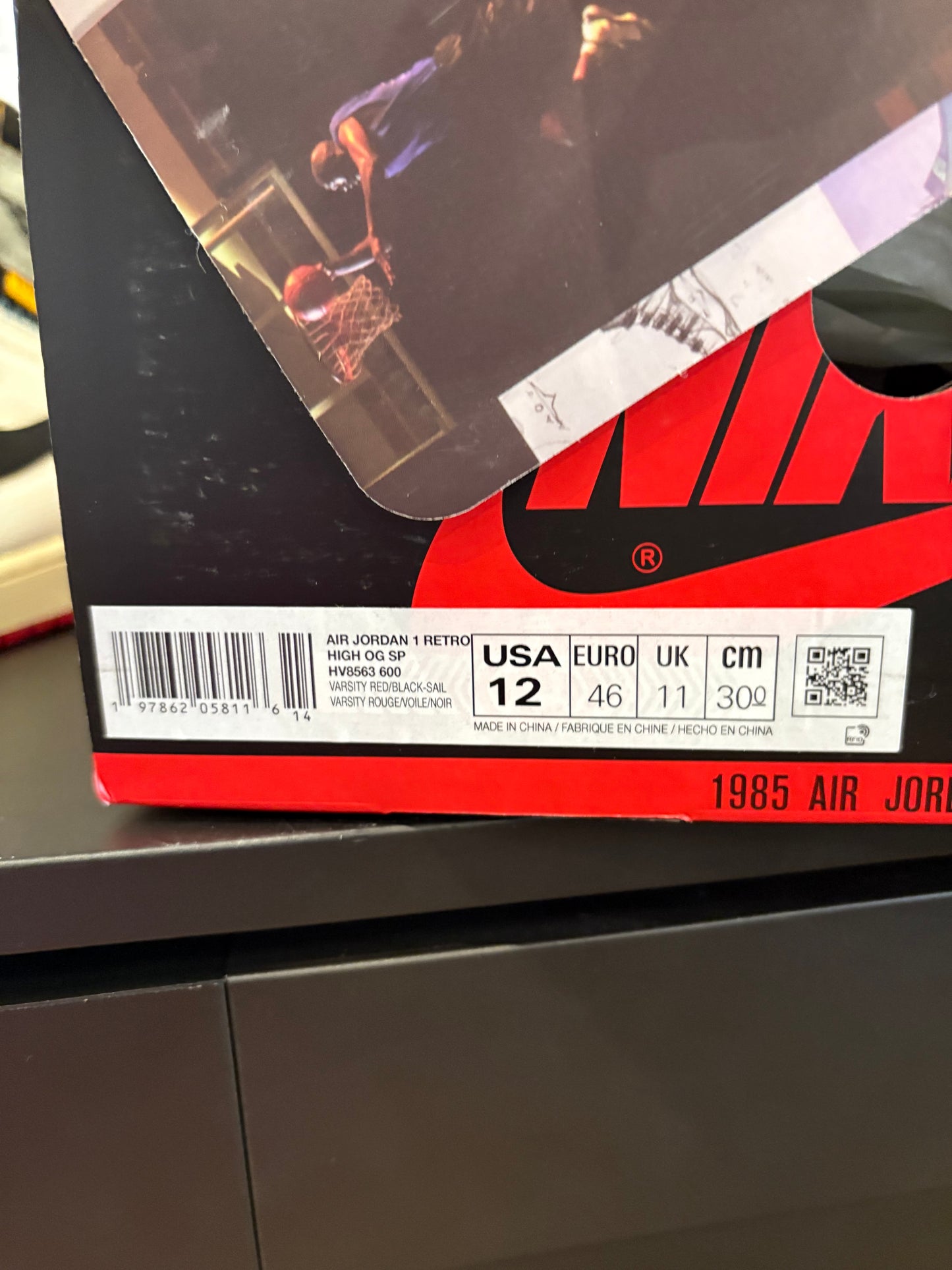 Jordan 1 Retro Union LA Chicago Shadow DS OG Size 12