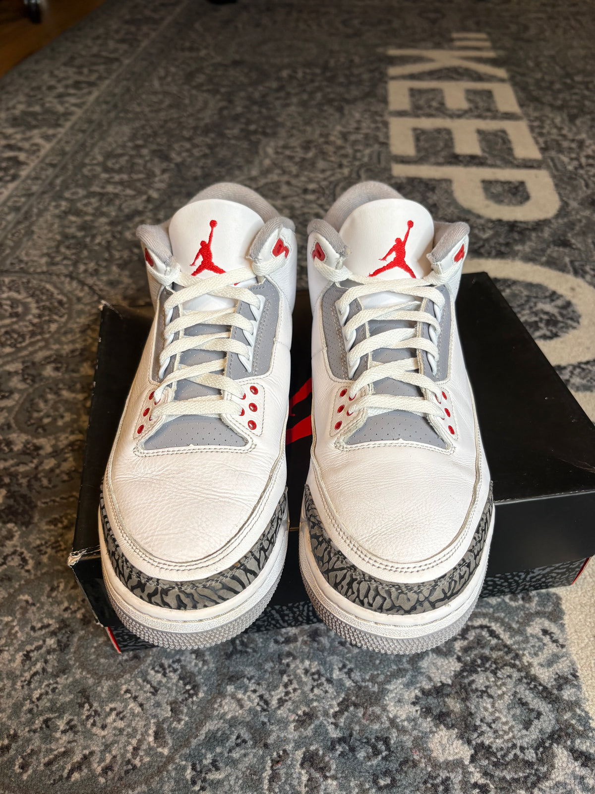Jordan 3 Retro “Fire Red” Clean Og Size 12