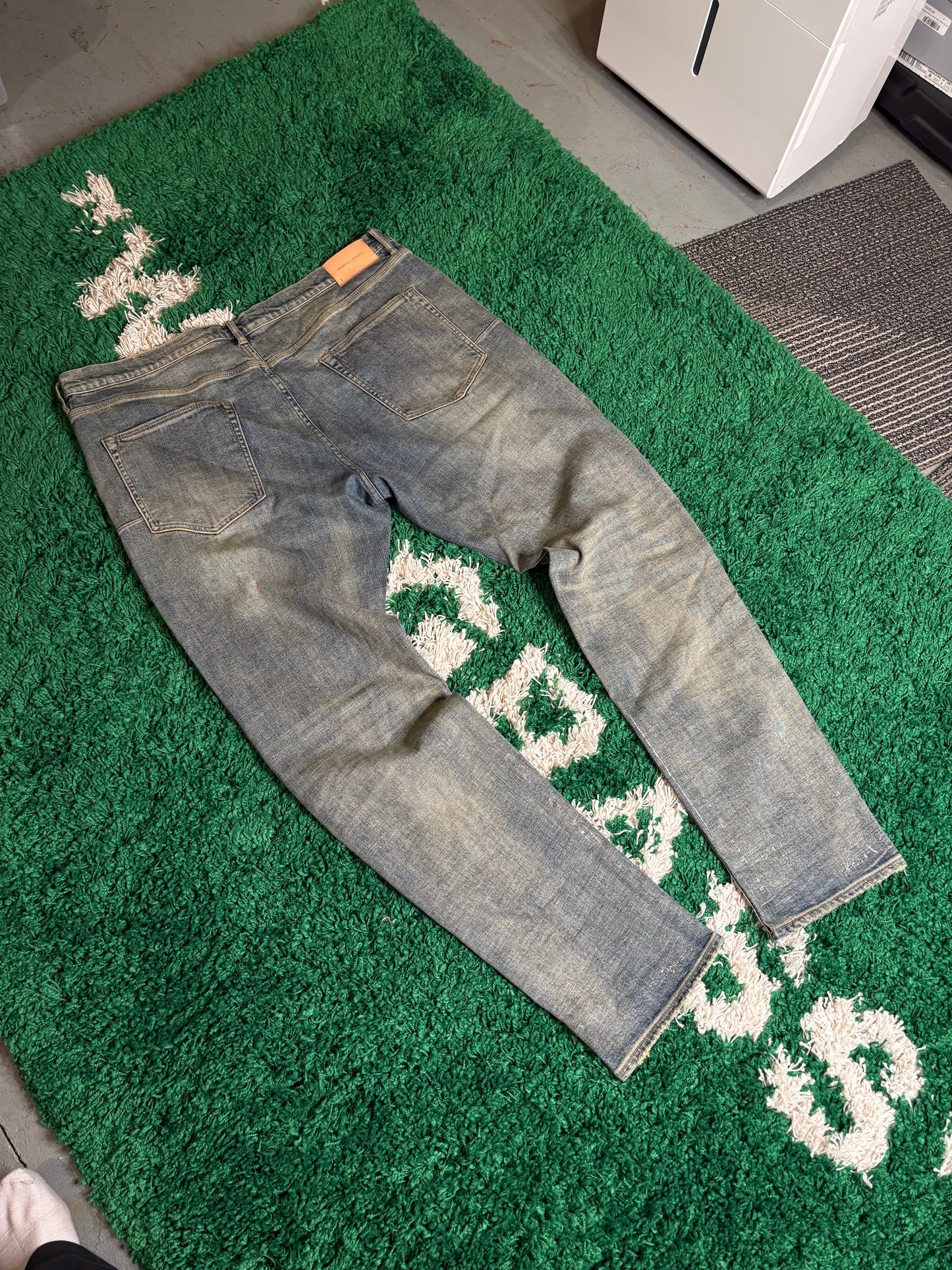 Purple Jeans Light Wash Size 40