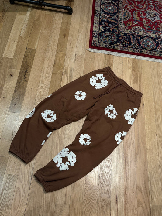 Denim Tears Brown Wreath Sweatpants Size Large